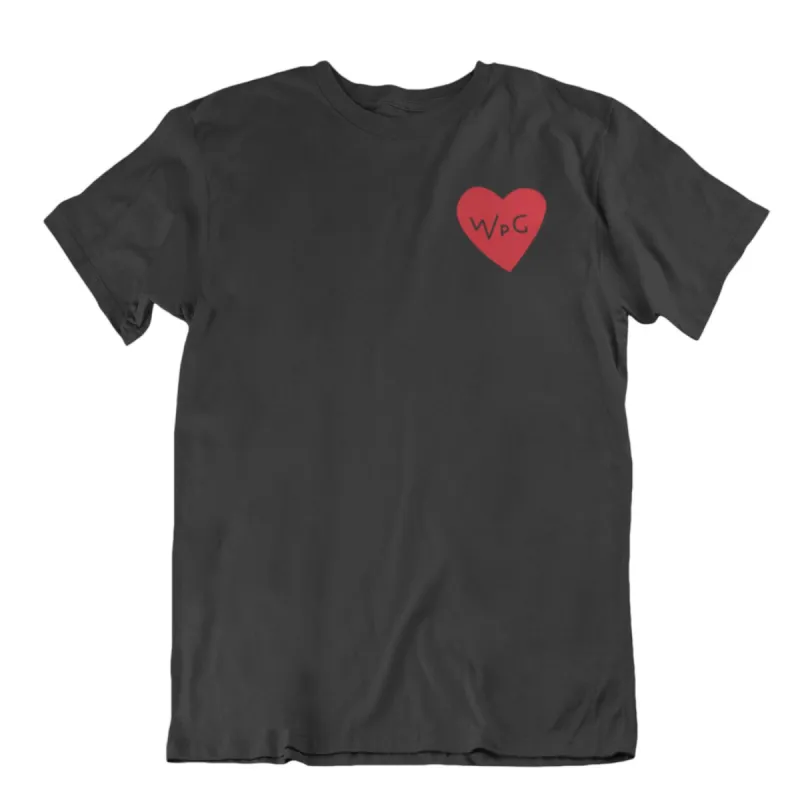 WPG Heart Tee | Red on Black sold by We Heart Winnipeg