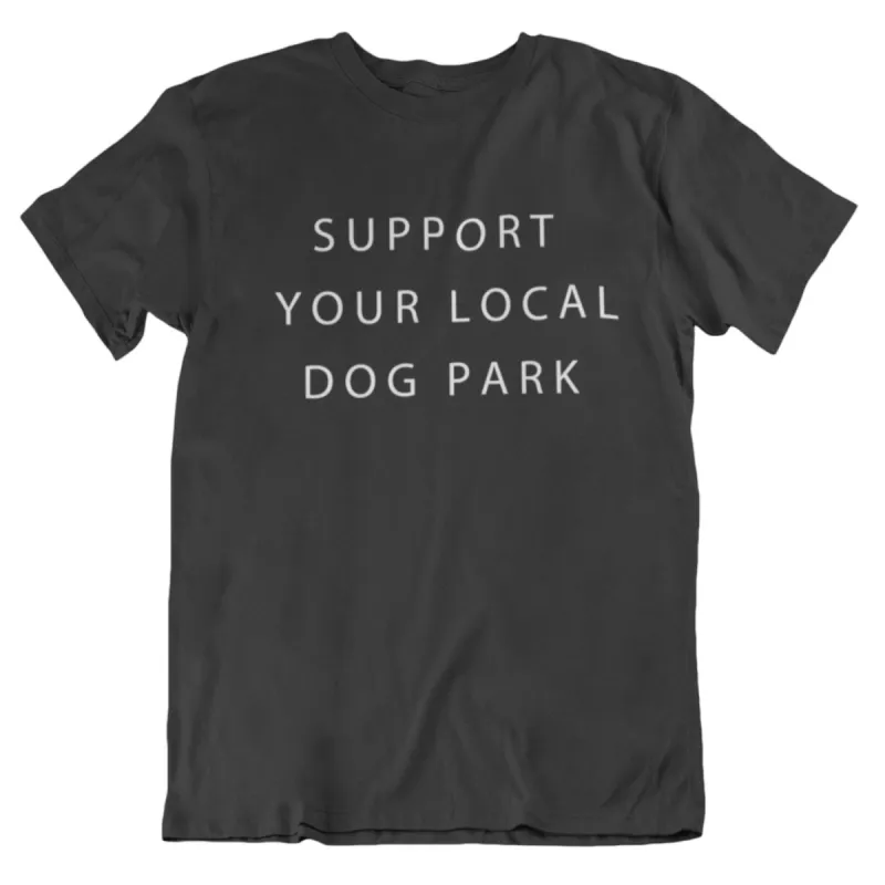 Support Your Local Dog Park Tee | Black sold by We Heart Winnipeg