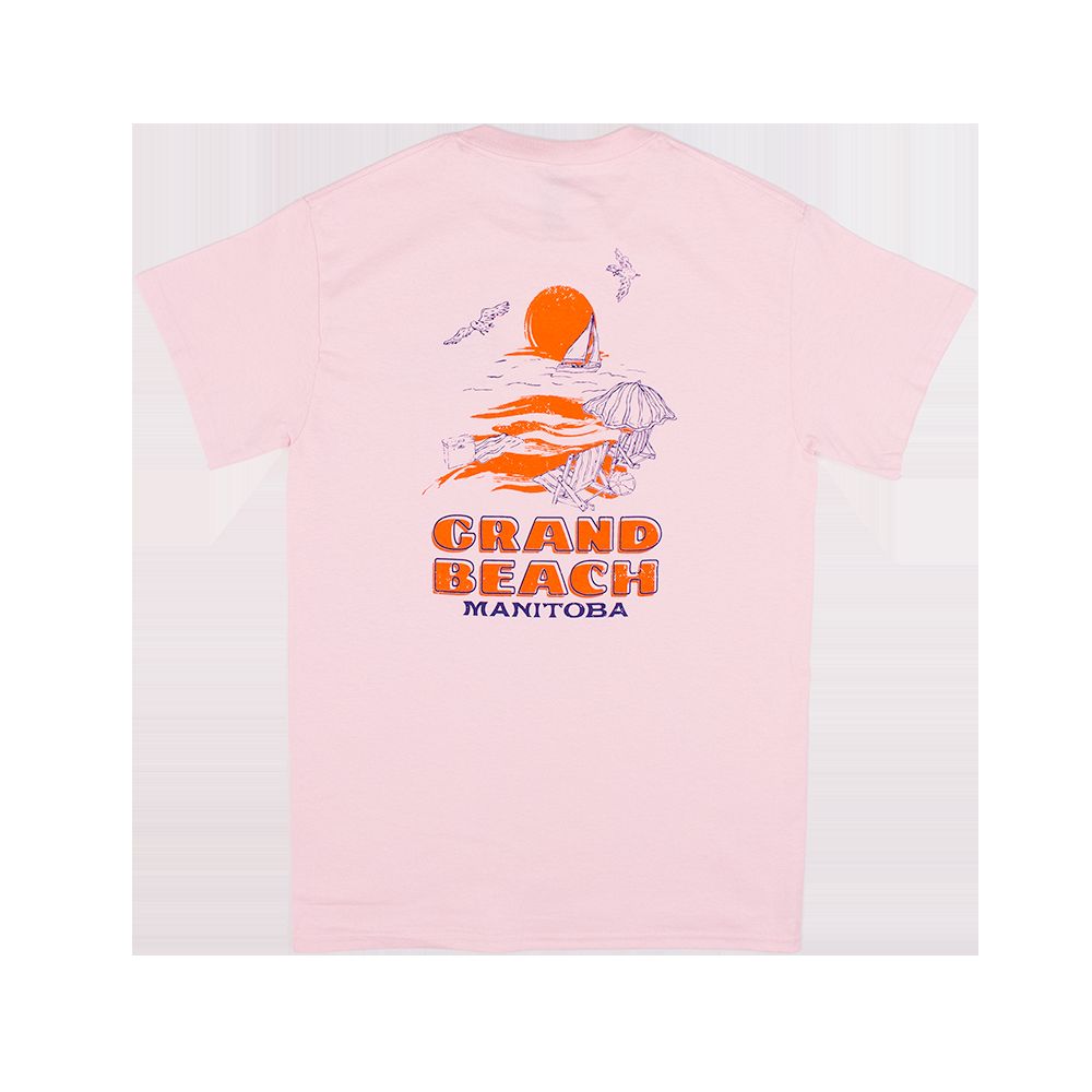 Grand Beach Pastel Pink Places Tee sold by Friendly People product image thumbnail 3