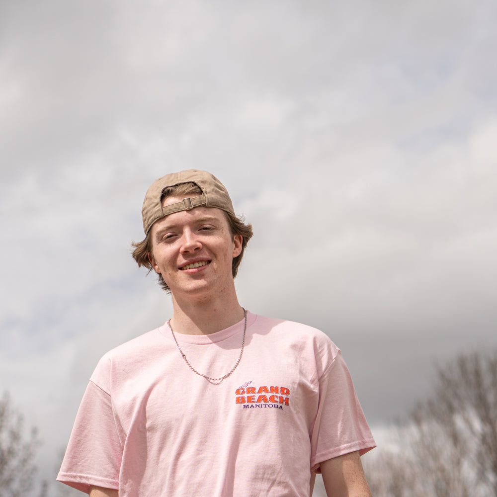 Grand Beach Pastel Pink Places Tee sold by Friendly People product image thumbnail 2