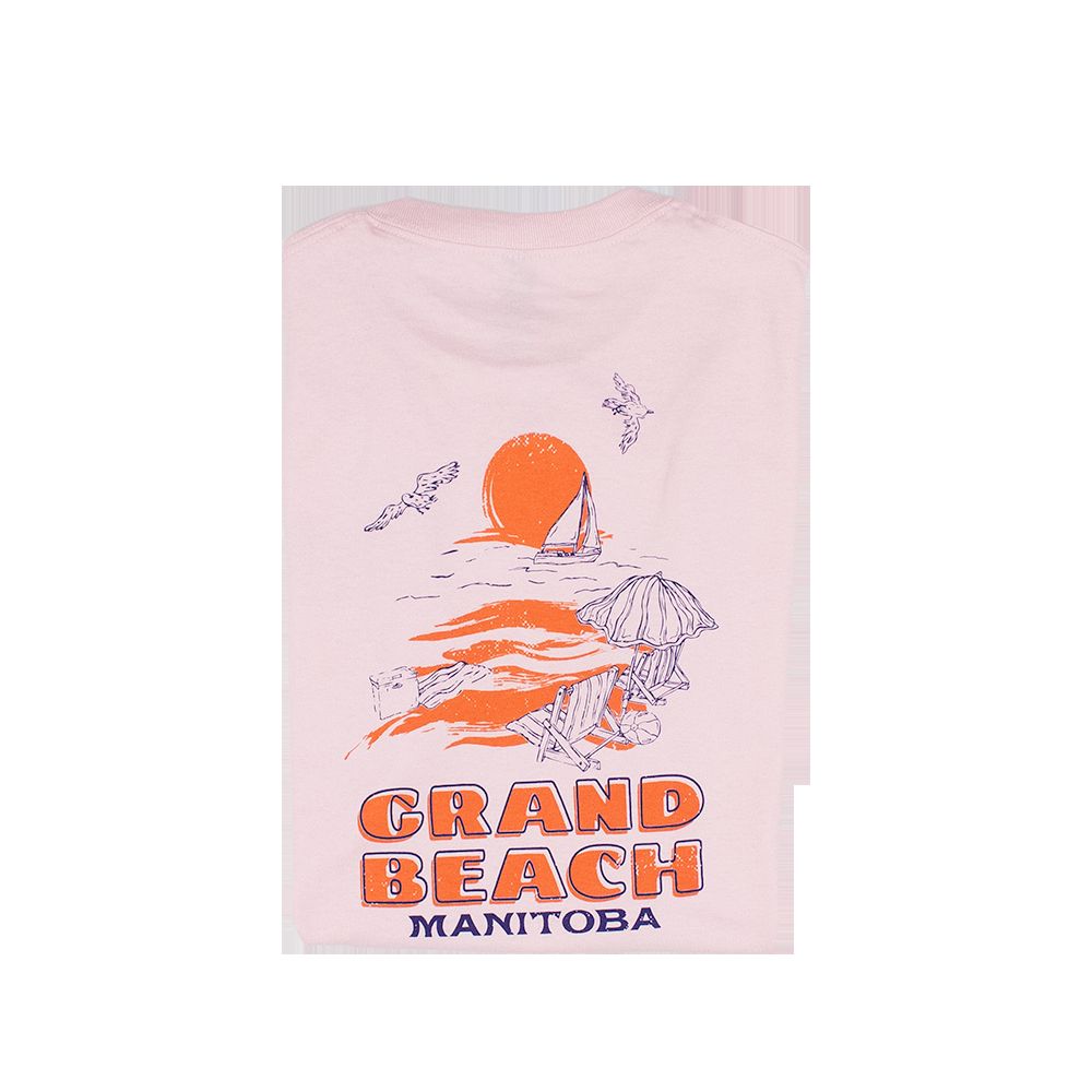 Grand Beach Pastel Pink Places Tee sold by Friendly People product image thumbnail 5
