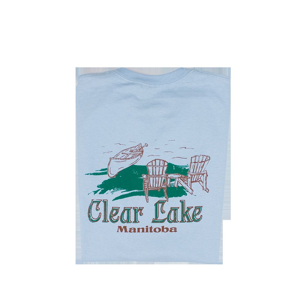 Clear Lake Manitoba Light Blue Places Tee sold by Friendly People product image thumbnail 5