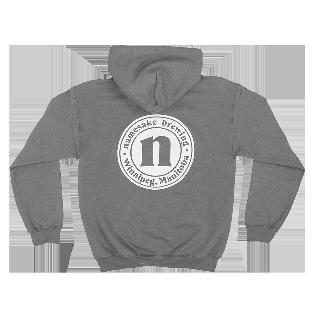 Charcoal Namesake Brewing Classic Hoodie sold by Friendly People product image thumbnail 2