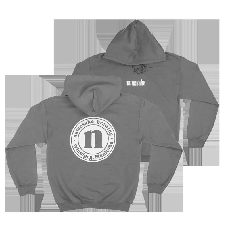 Charcoal Namesake Brewing Classic Hoodie sold by Friendly People