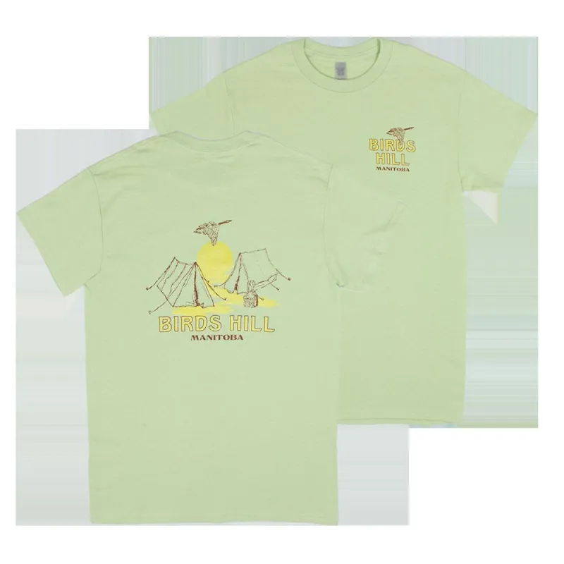 Birds Hill Manitoba Pastel Green Places Tee sold by Friendly People