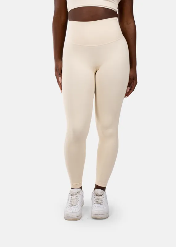 Ultra Flex Seamless Leggings Almond White sold by Vitae Apparel