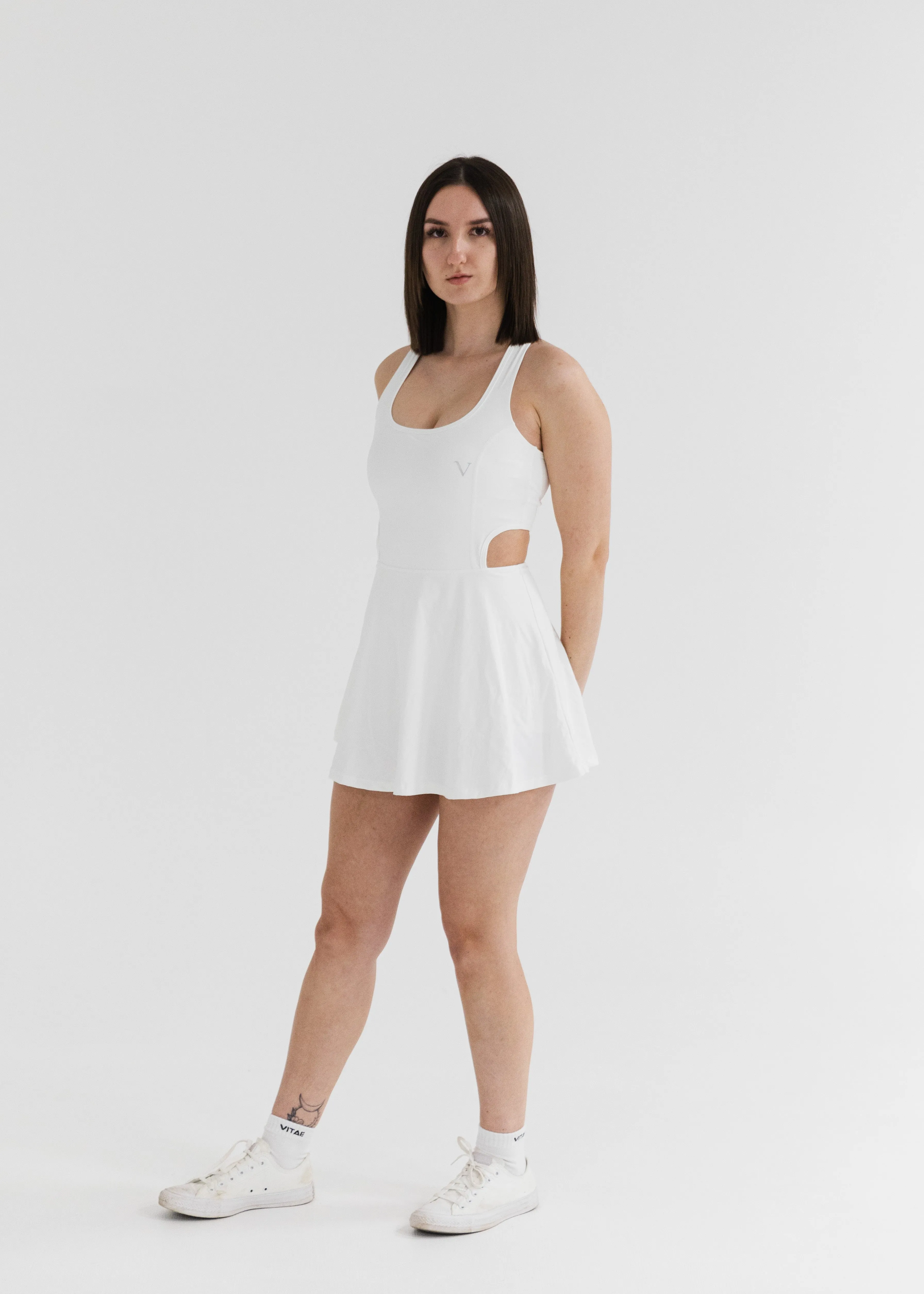 Ultra Work Hard Play Hard Tennis Dress White sold by Vitae Apparel product image thumbnail 5