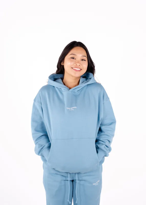Inhale, Exhale Oversized Hoodie Cakepop Blue sold by Vitae Apparel