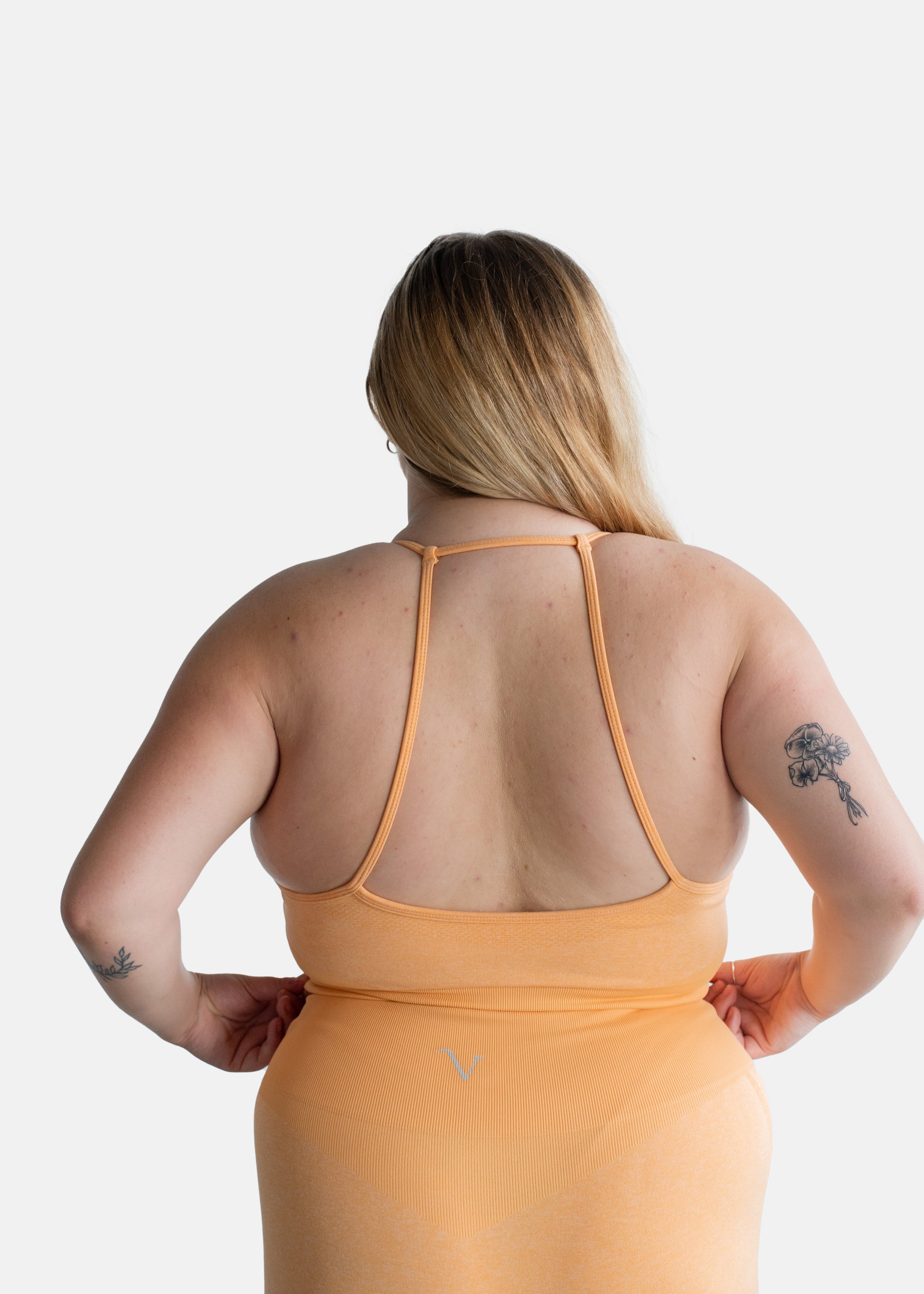 Energy Sports Bra Tangerine Orange sold by Vitae Apparel product image thumbnail 5
