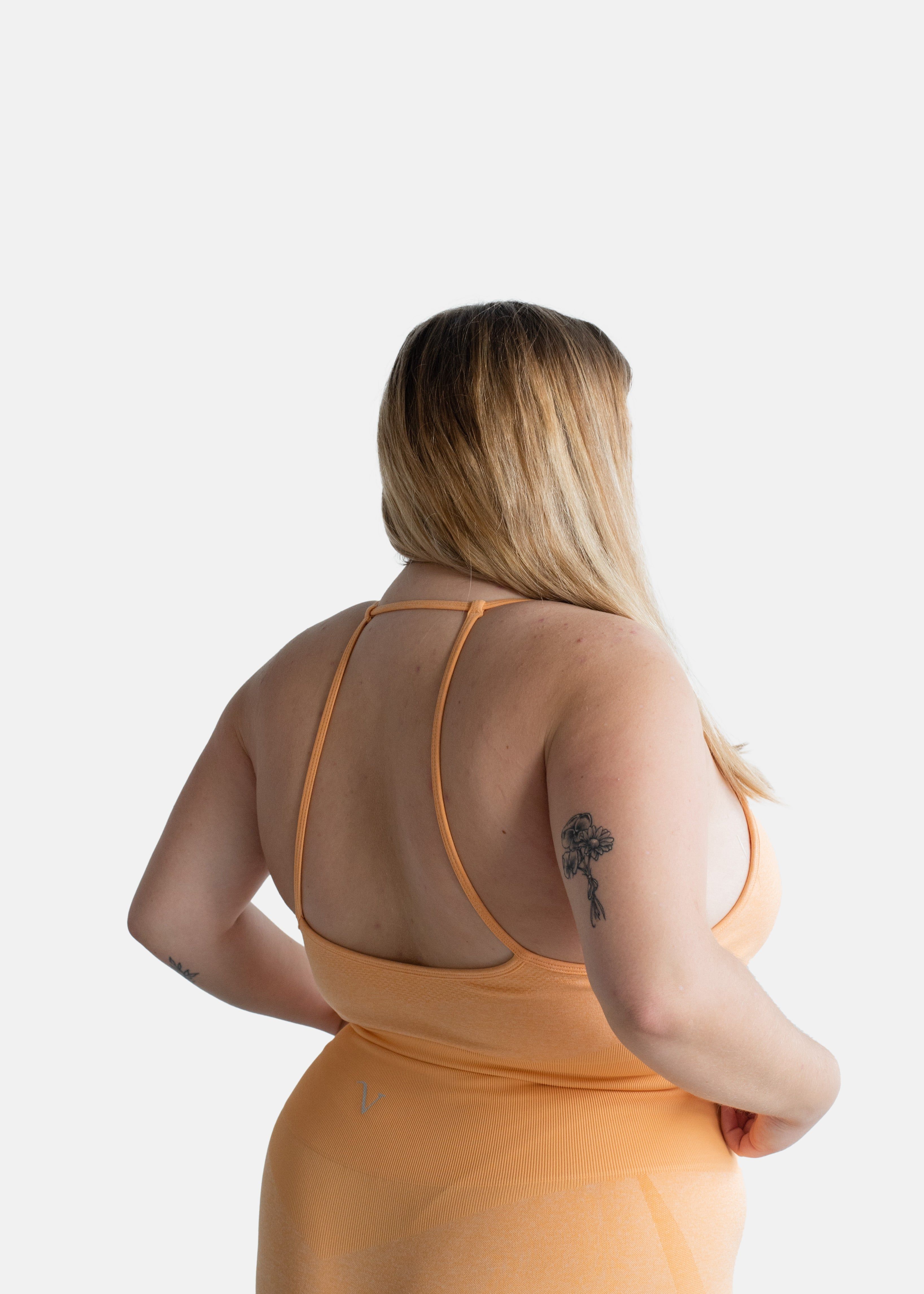 Energy Sports Bra Tangerine Orange sold by Vitae Apparel product image thumbnail 4