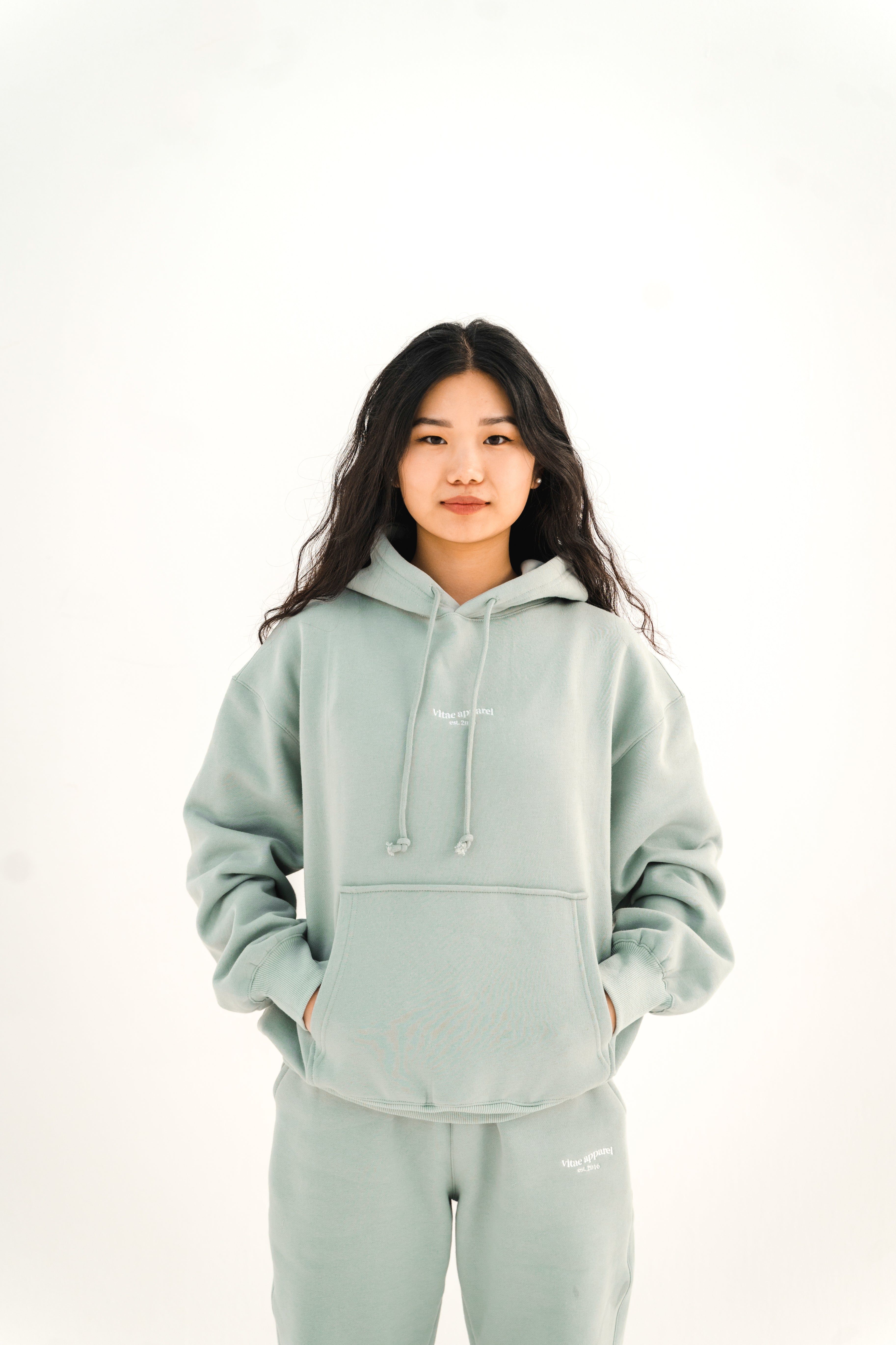 Make It Happen Hoodie Sage Green sold by Vitae Apparel product image thumbnail 8