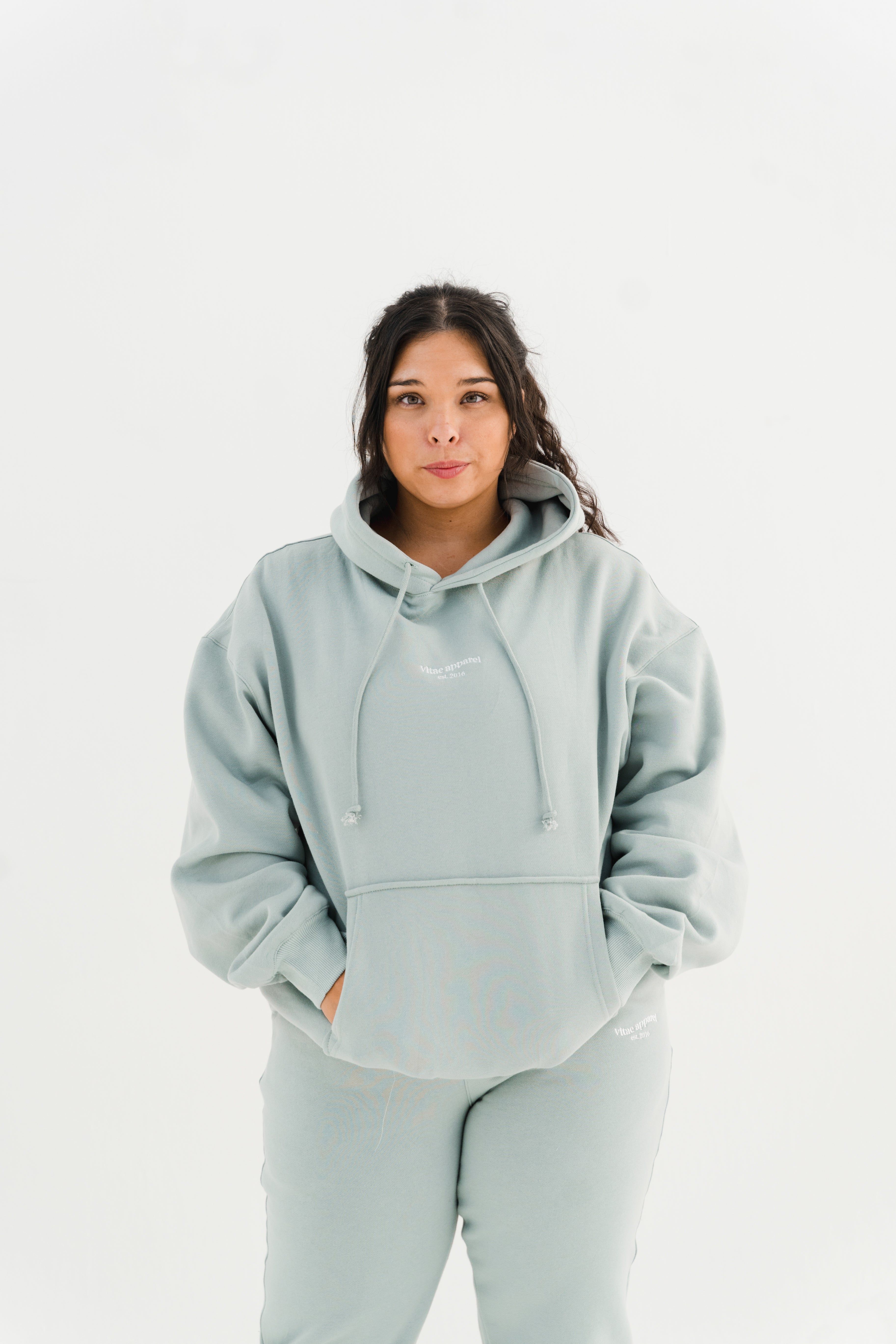 Make It Happen Hoodie Sage Green sold by Vitae Apparel product image thumbnail 2