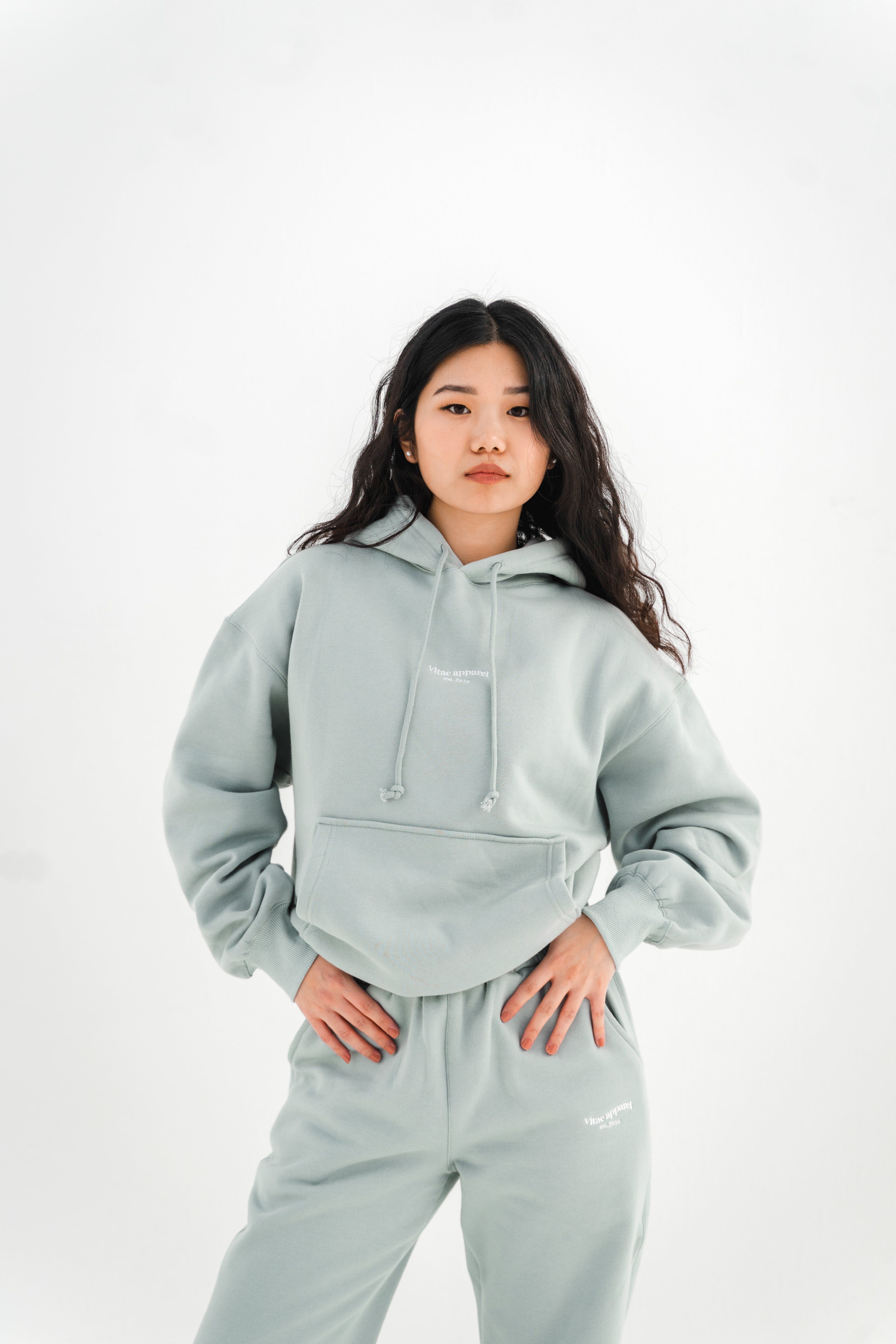 Make It Happen Hoodie Sage Green sold by Vitae Apparel product image thumbnail 9