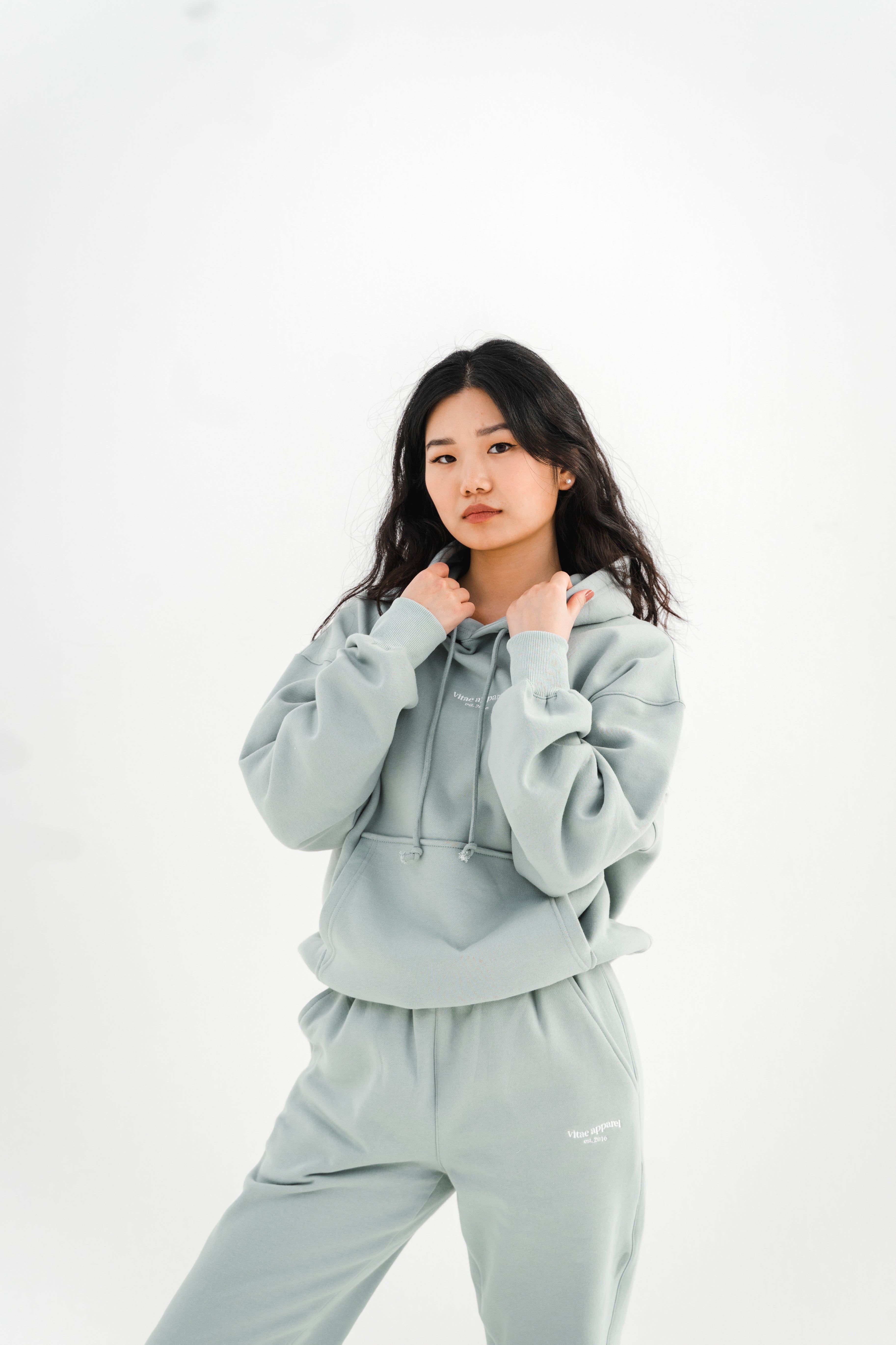 Make It Happen Hoodie Sage Green sold by Vitae Apparel product image thumbnail 11