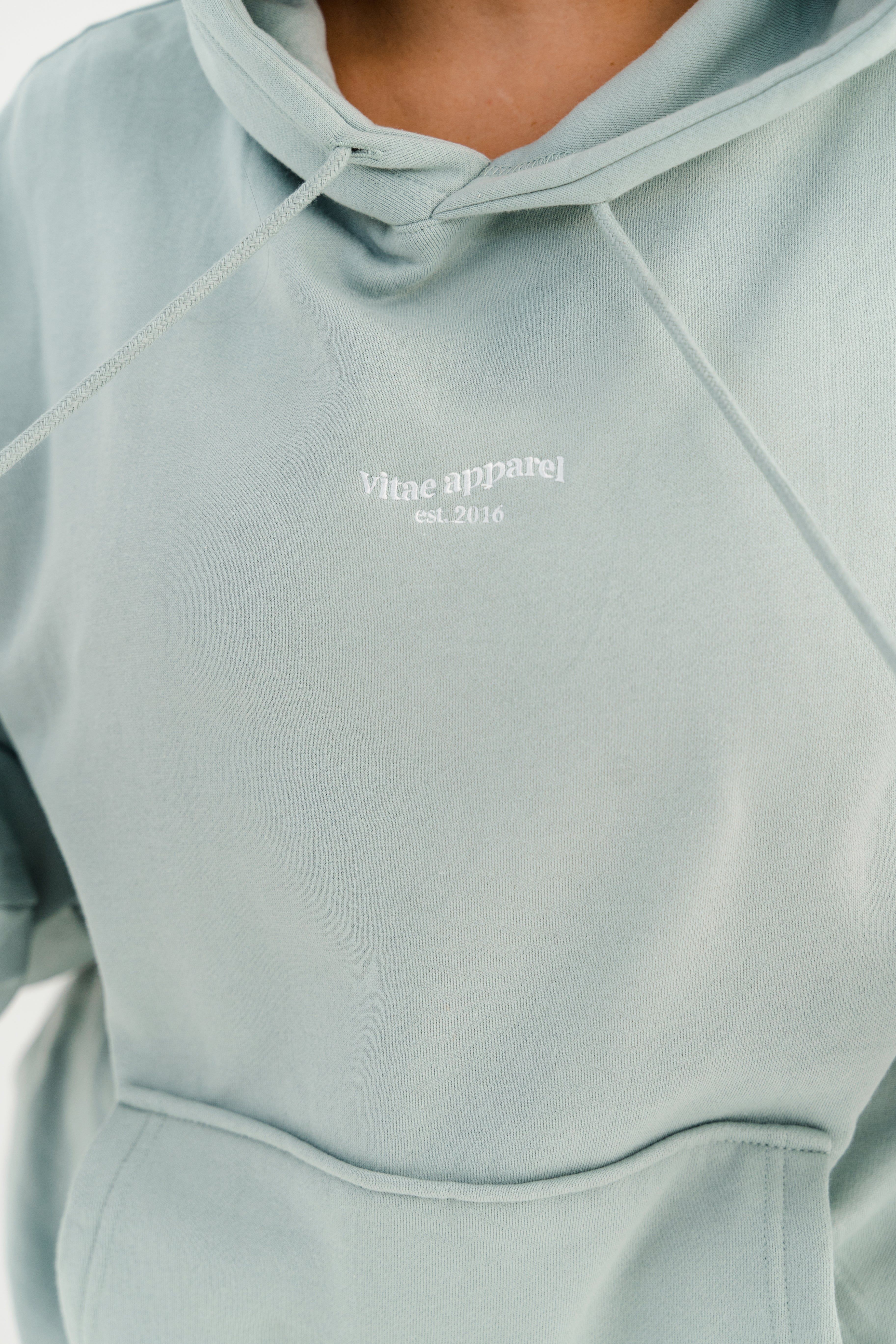 Make It Happen Hoodie Sage Green sold by Vitae Apparel product image thumbnail 6
