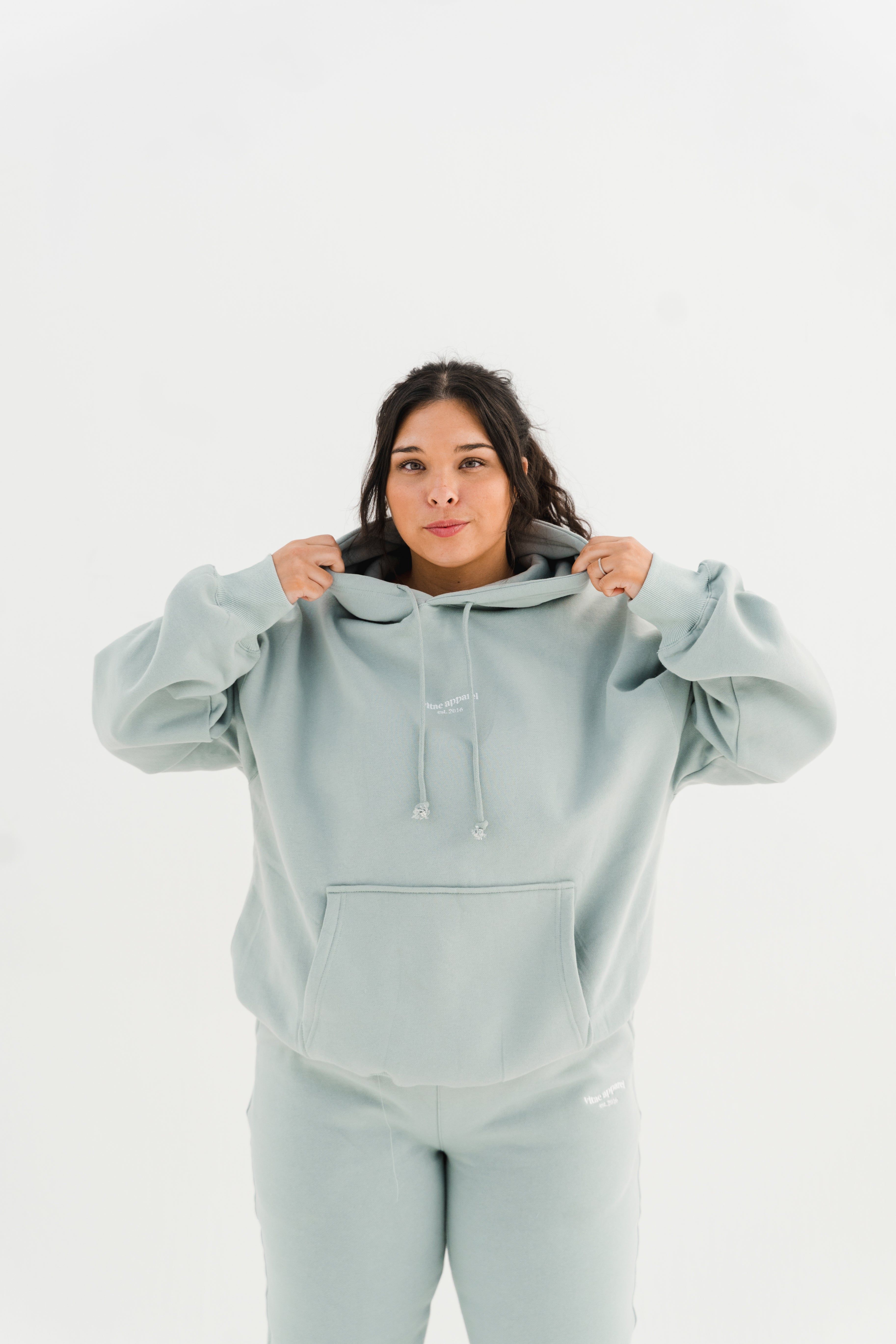 Make It Happen Hoodie Sage Green sold by Vitae Apparel