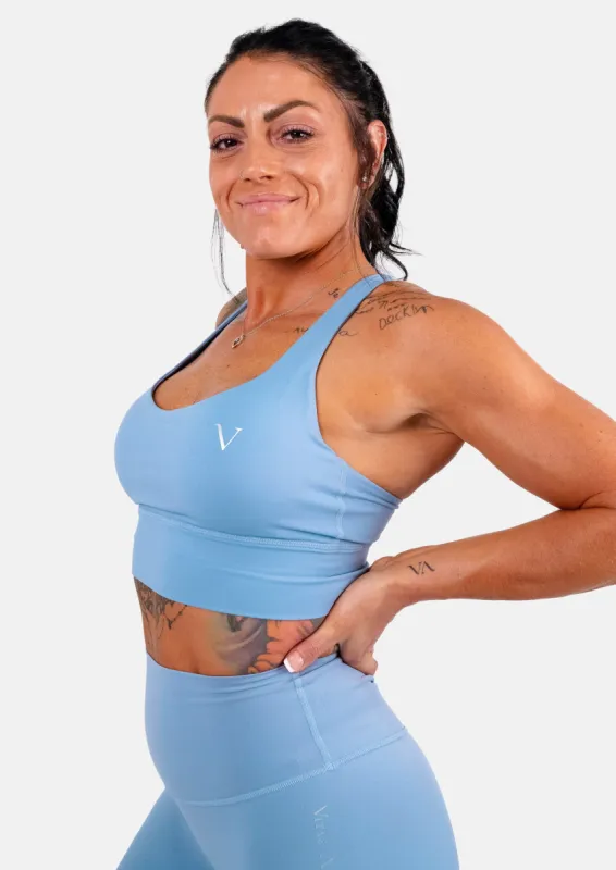 Ultra Flex Sports Bra Baby Blue sold by Vitae Apparel