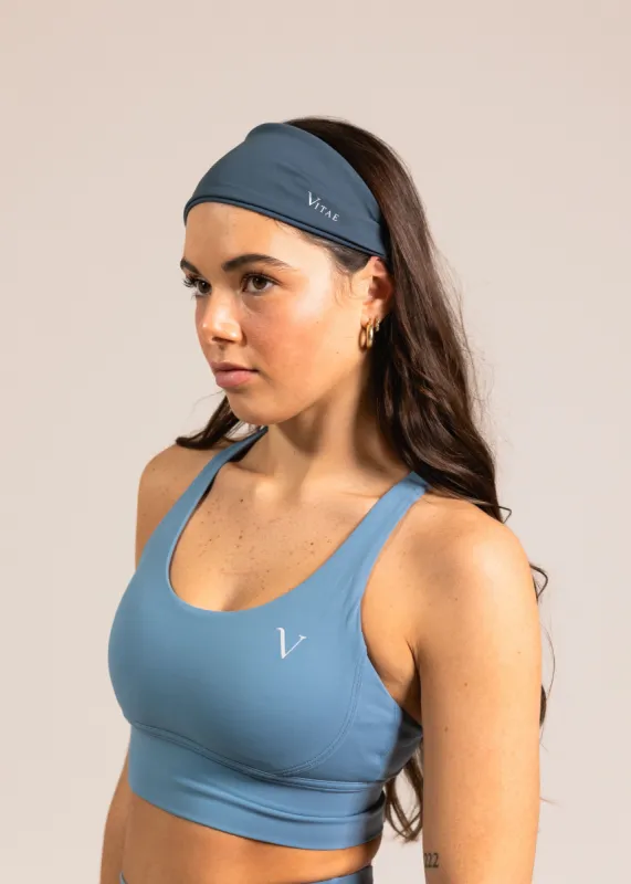 Reach New Heights Headband Midnight Blue sold by Vitae Apparel