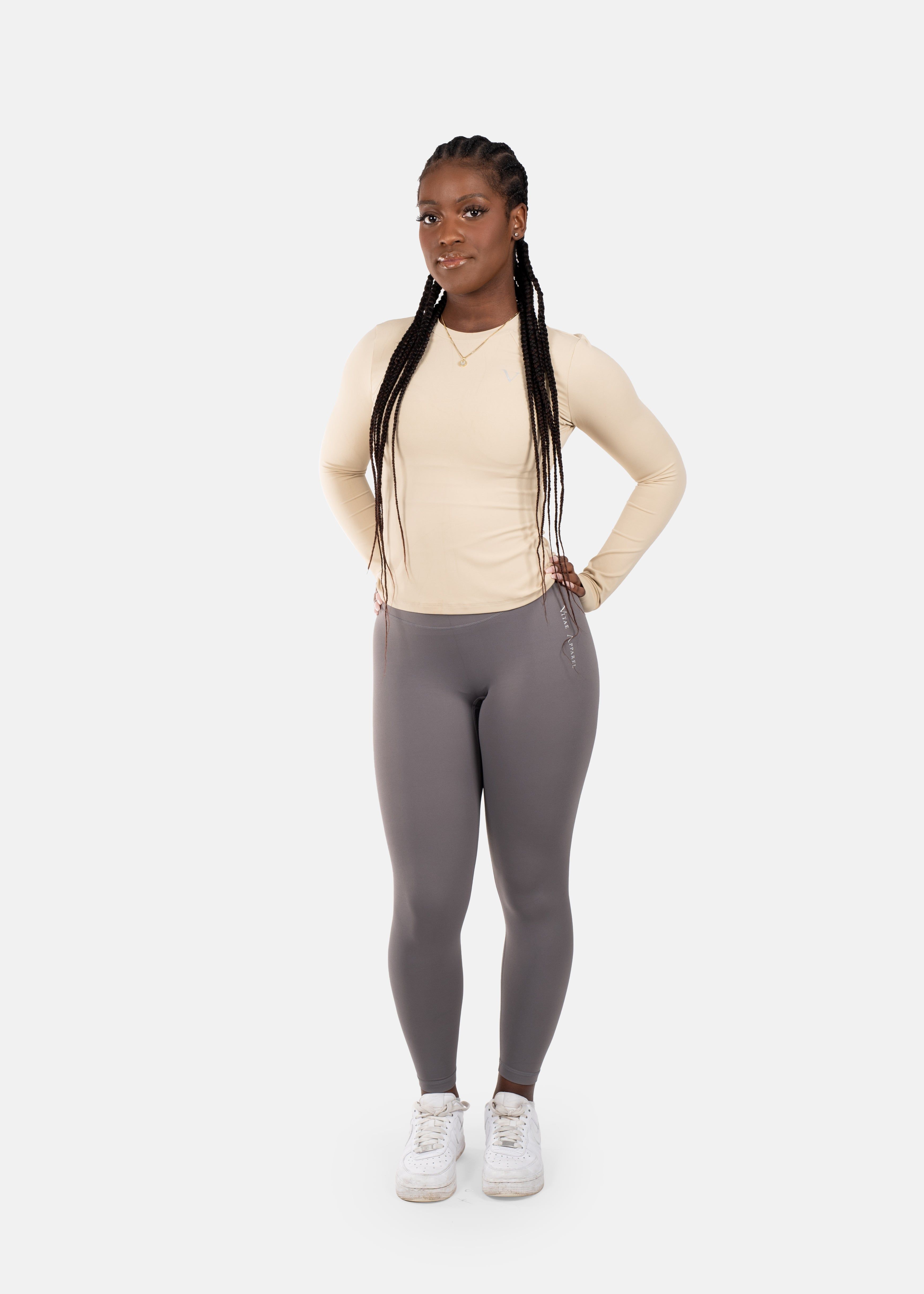 Ultra Active Long Sleeve Top Cashew White sold by Vitae Apparel product image thumbnail 10