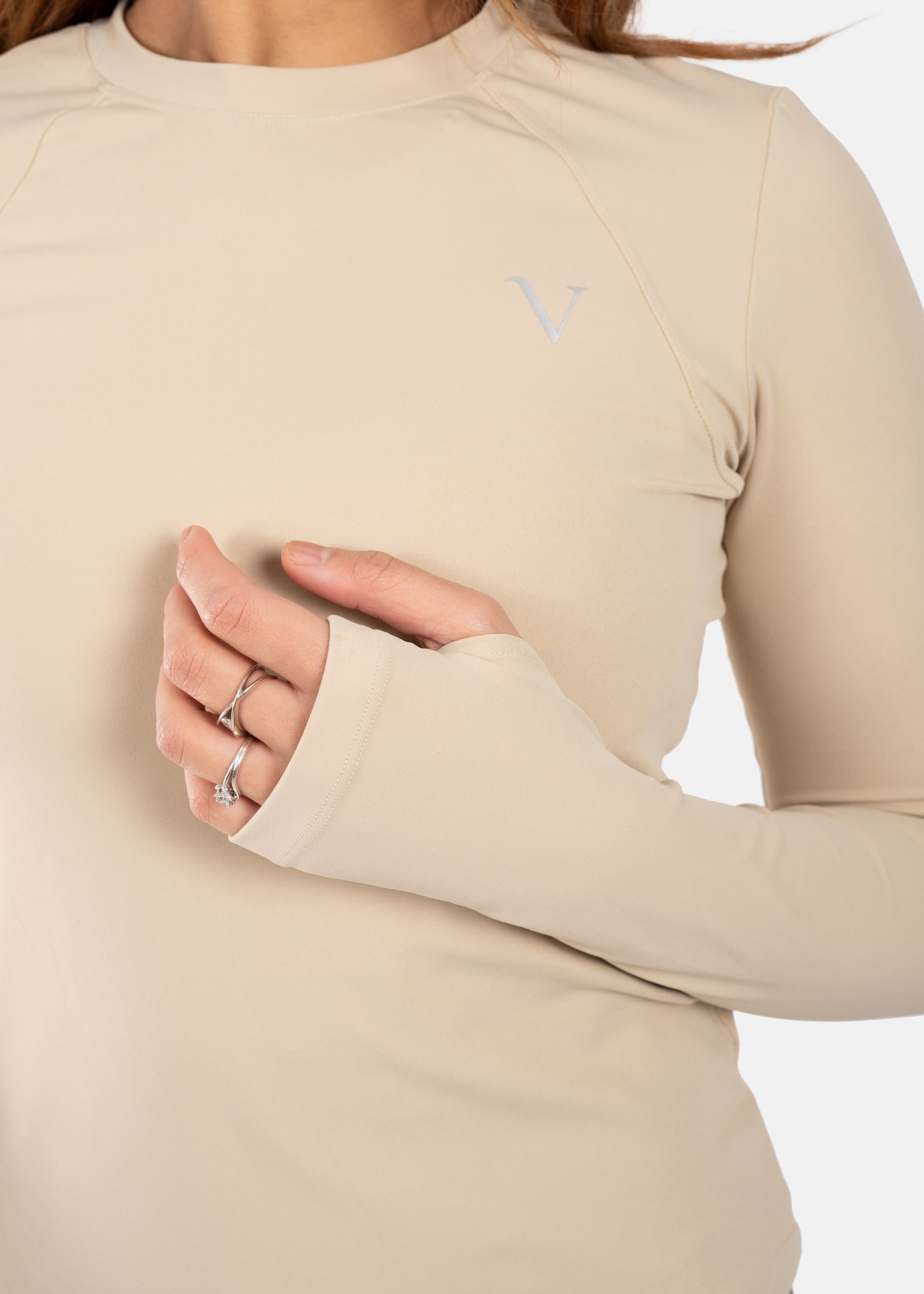 Ultra Active Long Sleeve Top Cashew White sold by Vitae Apparel product image thumbnail 4