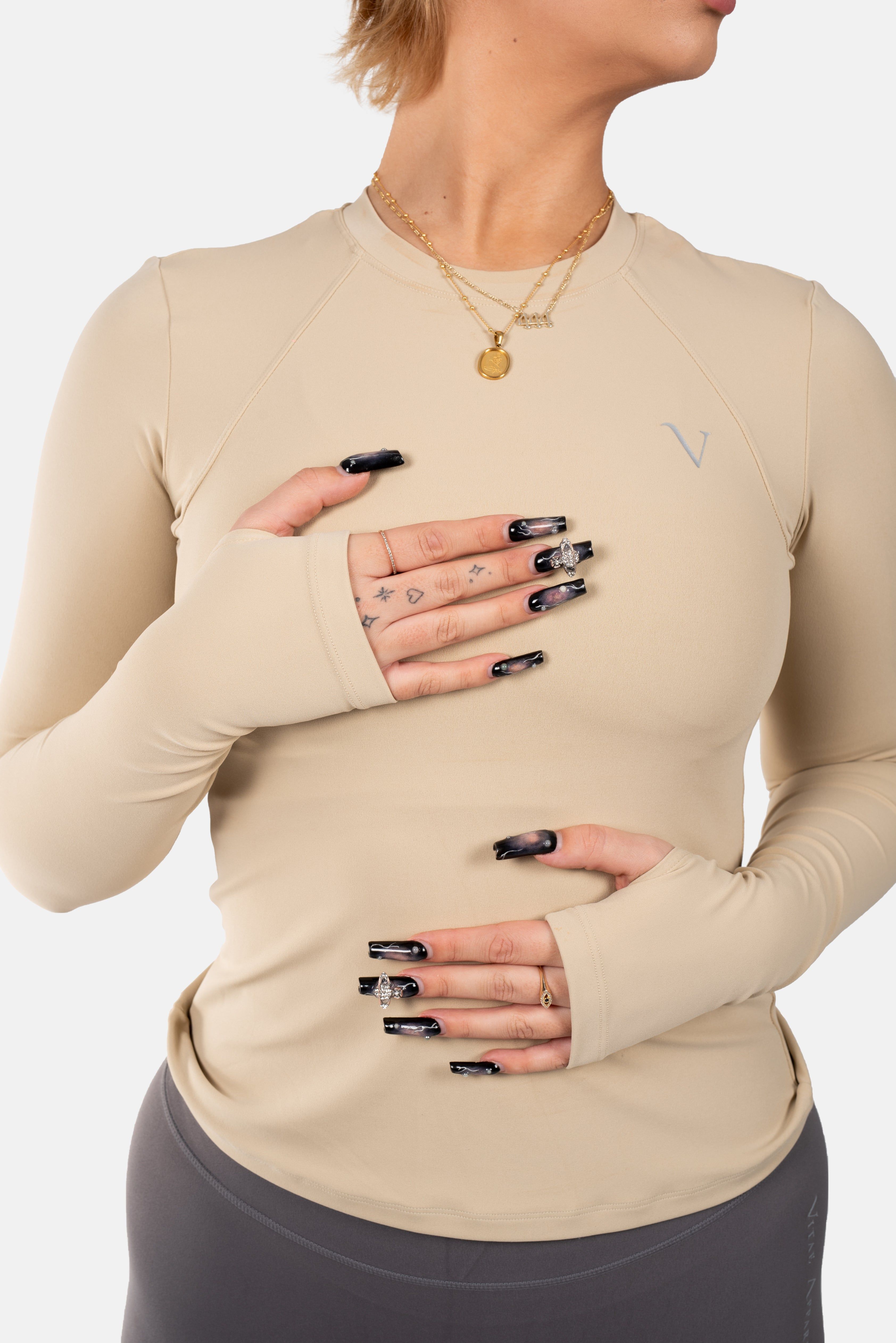Ultra Active Long Sleeve Top Cashew White sold by Vitae Apparel product image thumbnail 11