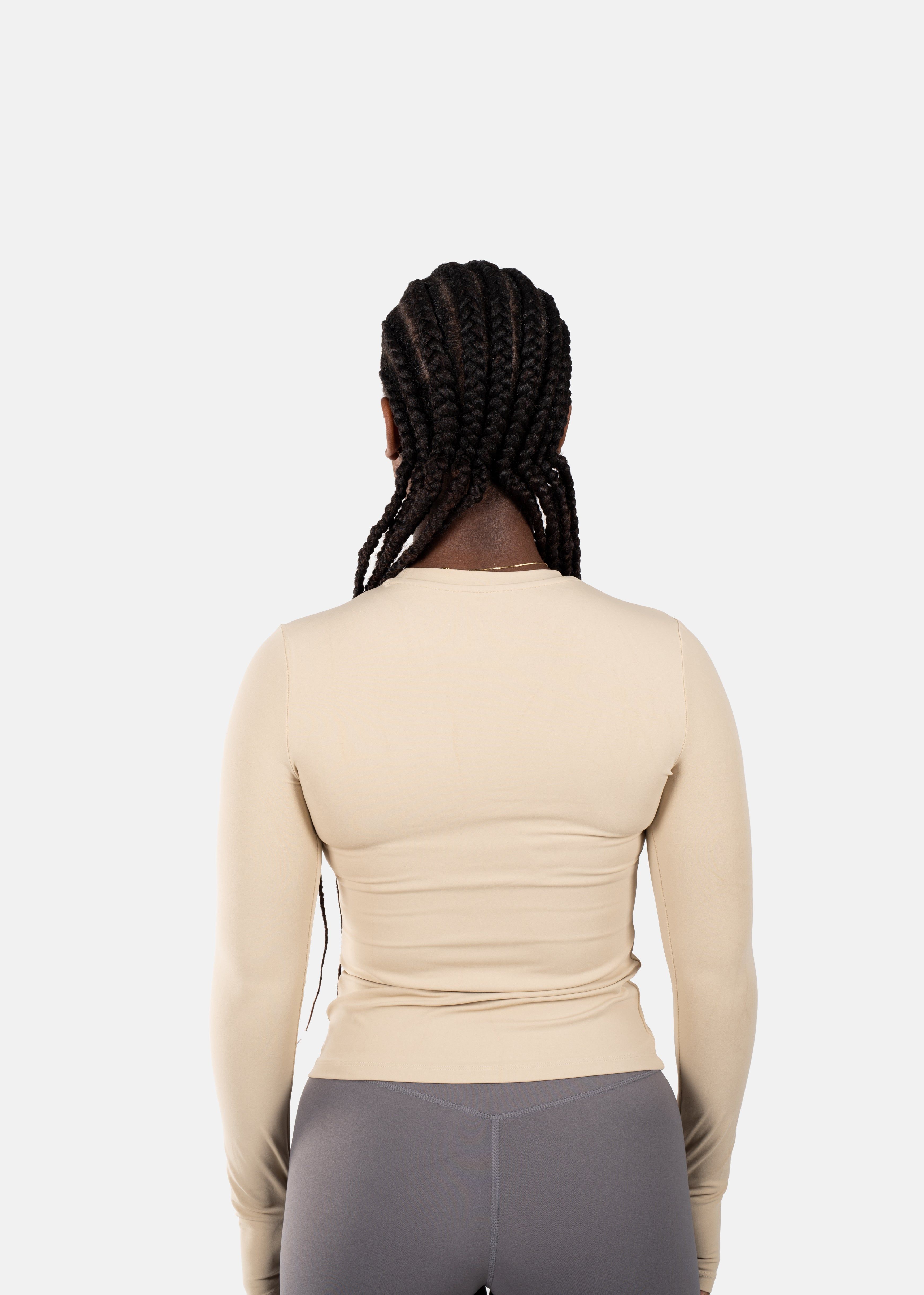 Ultra Active Long Sleeve Top Cashew White sold by Vitae Apparel product image thumbnail 8