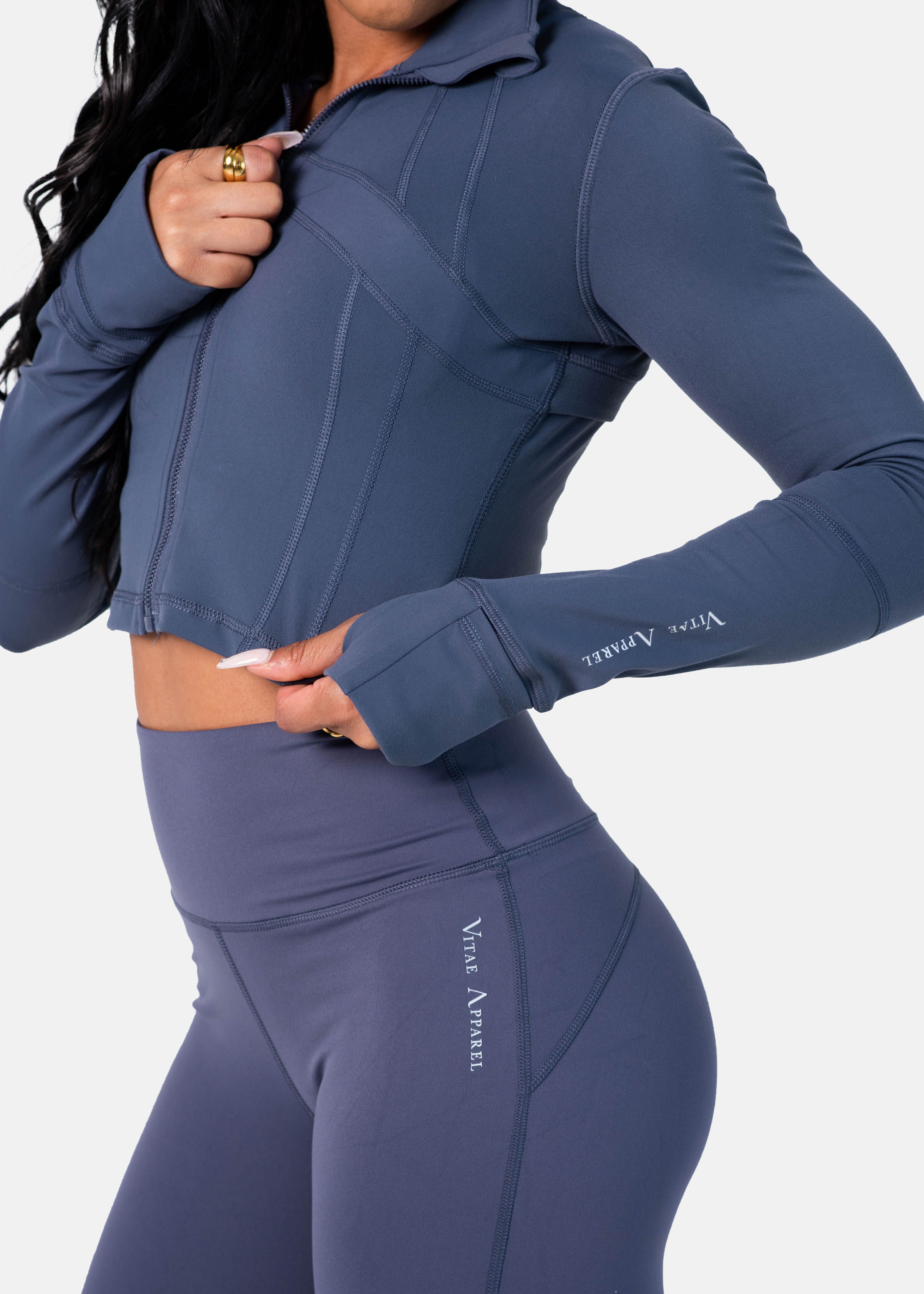 Ultra Shape Flare Leggings Stone Blue sold by Vitae Apparel product image thumbnail 5