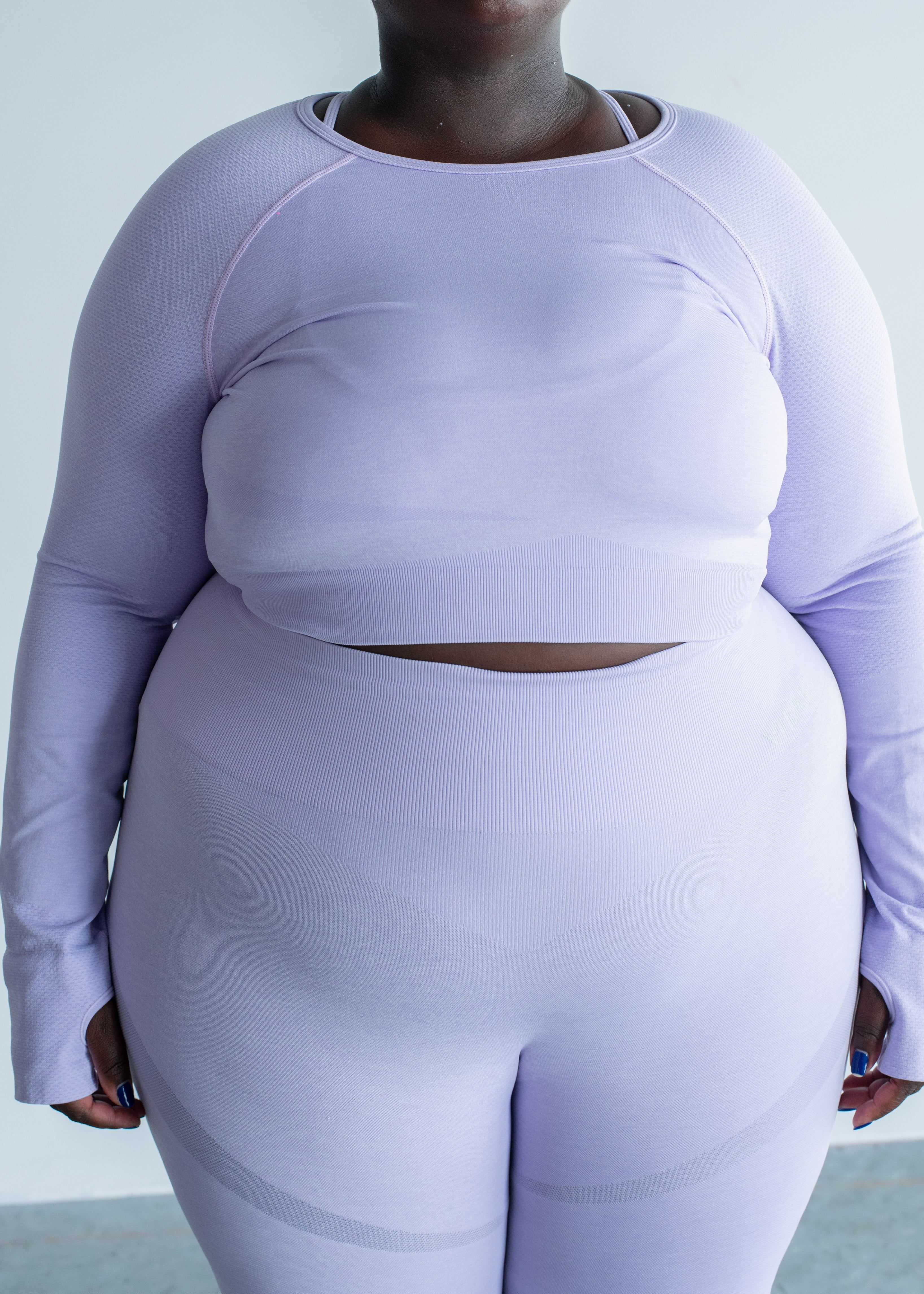 Elevate Long Sleeve Crop Top Acai Purple sold by Vitae Apparel product image thumbnail 11