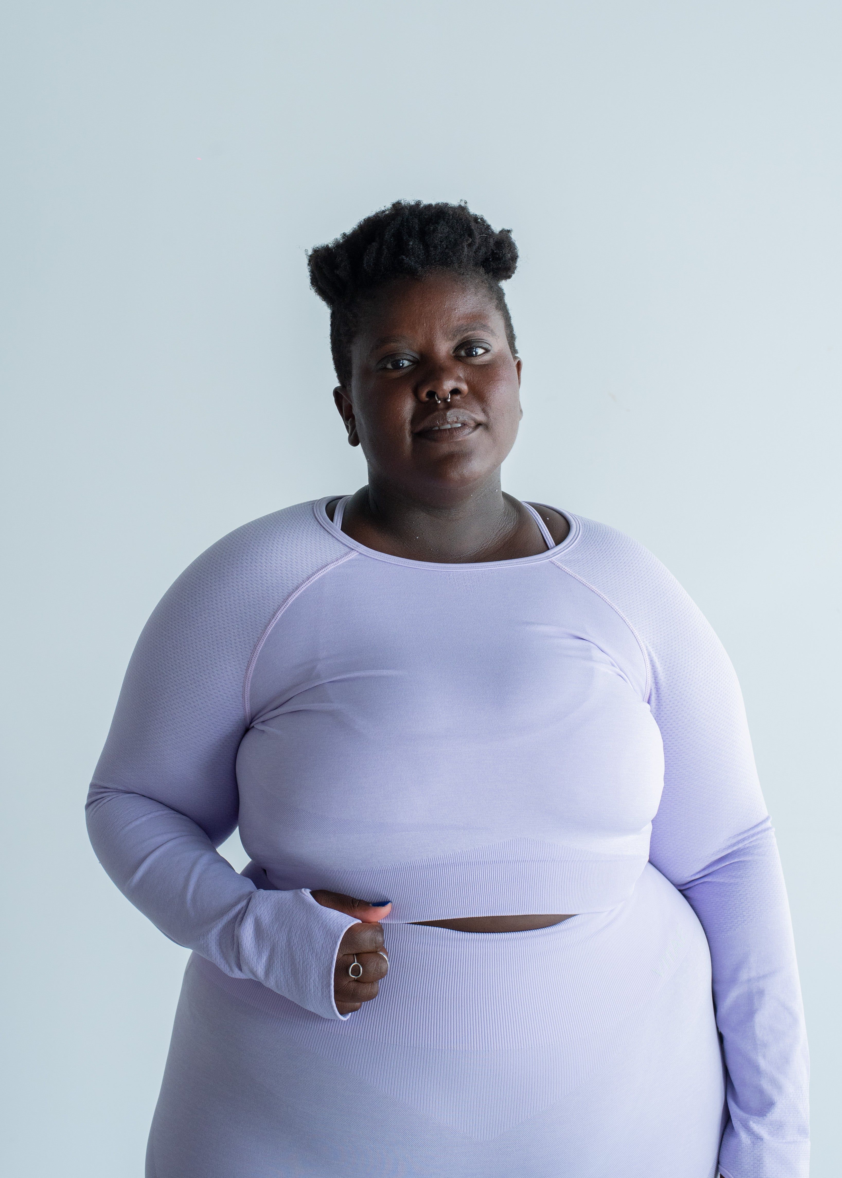 Elevate Long Sleeve Crop Top Acai Purple sold by Vitae Apparel product image thumbnail 8