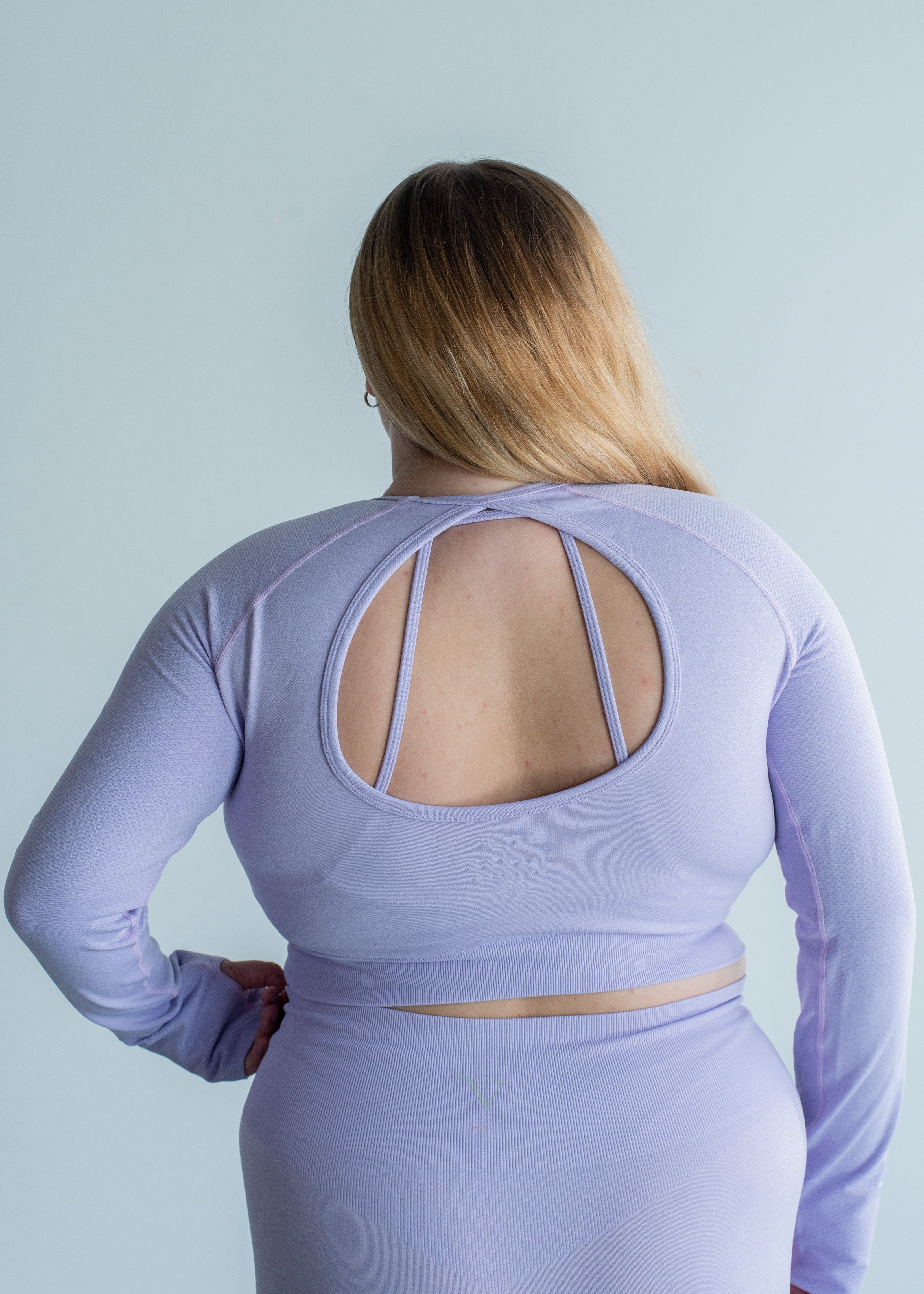 Elevate Long Sleeve Crop Top Acai Purple sold by Vitae Apparel product image thumbnail 21