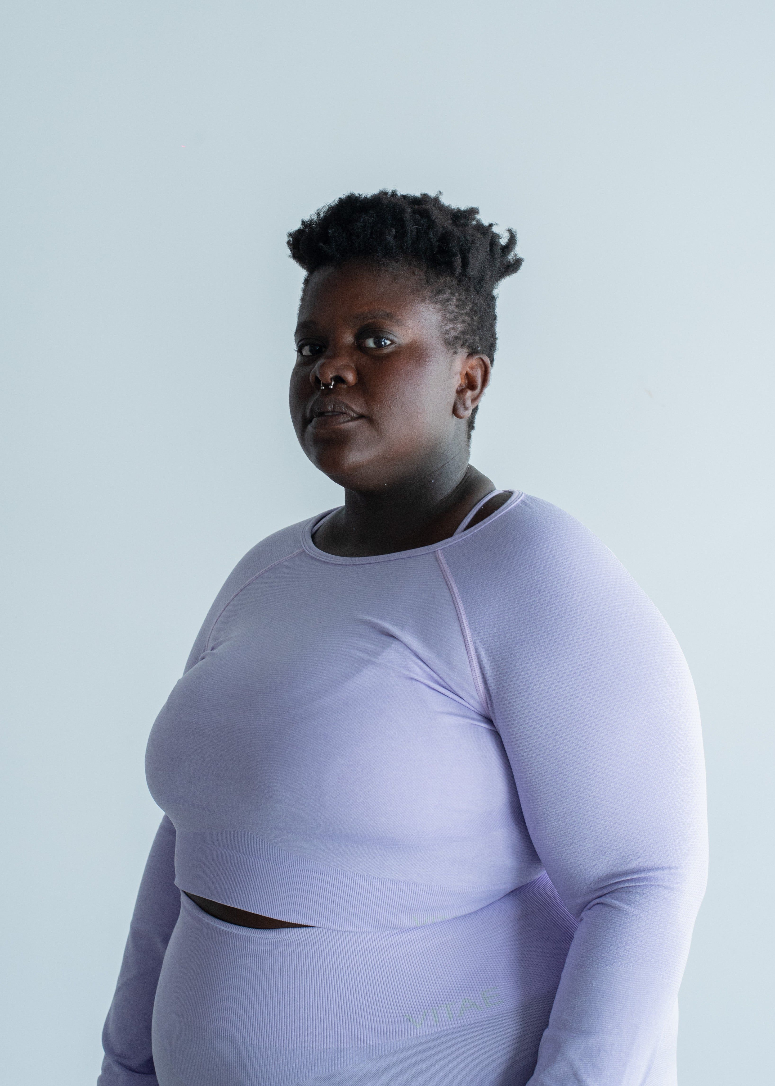 Elevate Long Sleeve Crop Top Acai Purple sold by Vitae Apparel product image thumbnail 12