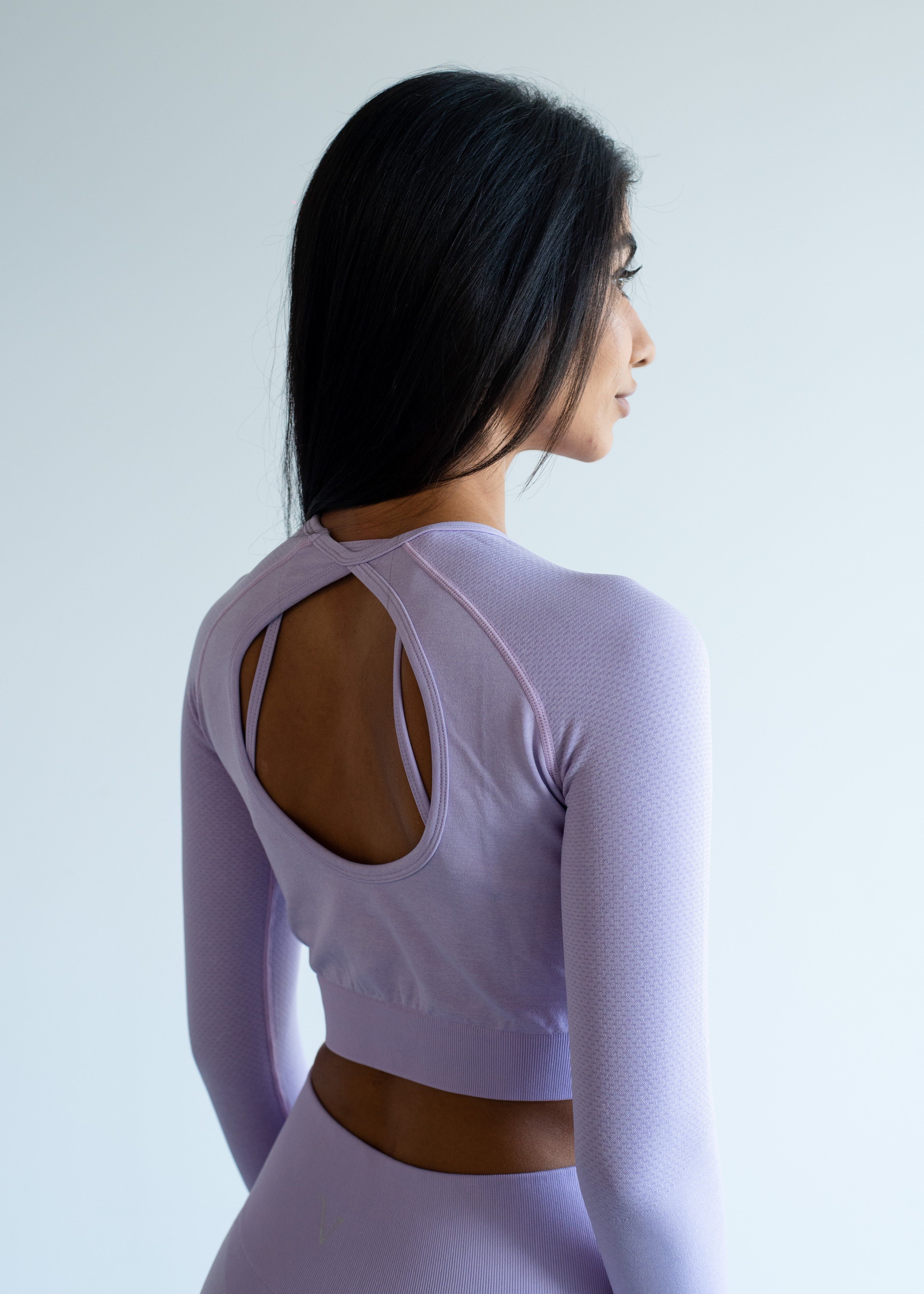 Elevate Long Sleeve Crop Top Acai Purple sold by Vitae Apparel product image thumbnail 16