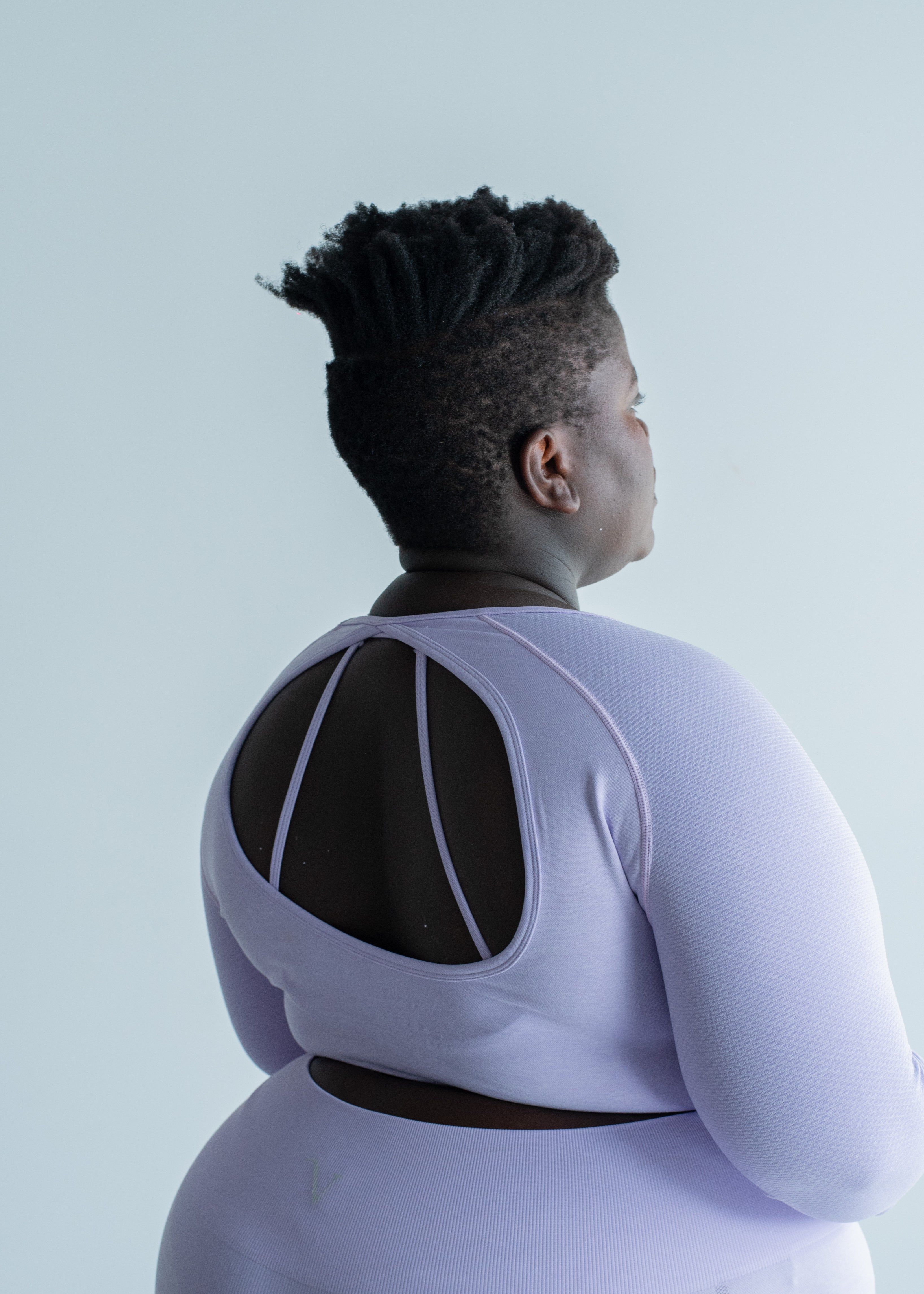 Elevate Long Sleeve Crop Top Acai Purple sold by Vitae Apparel product image thumbnail 10