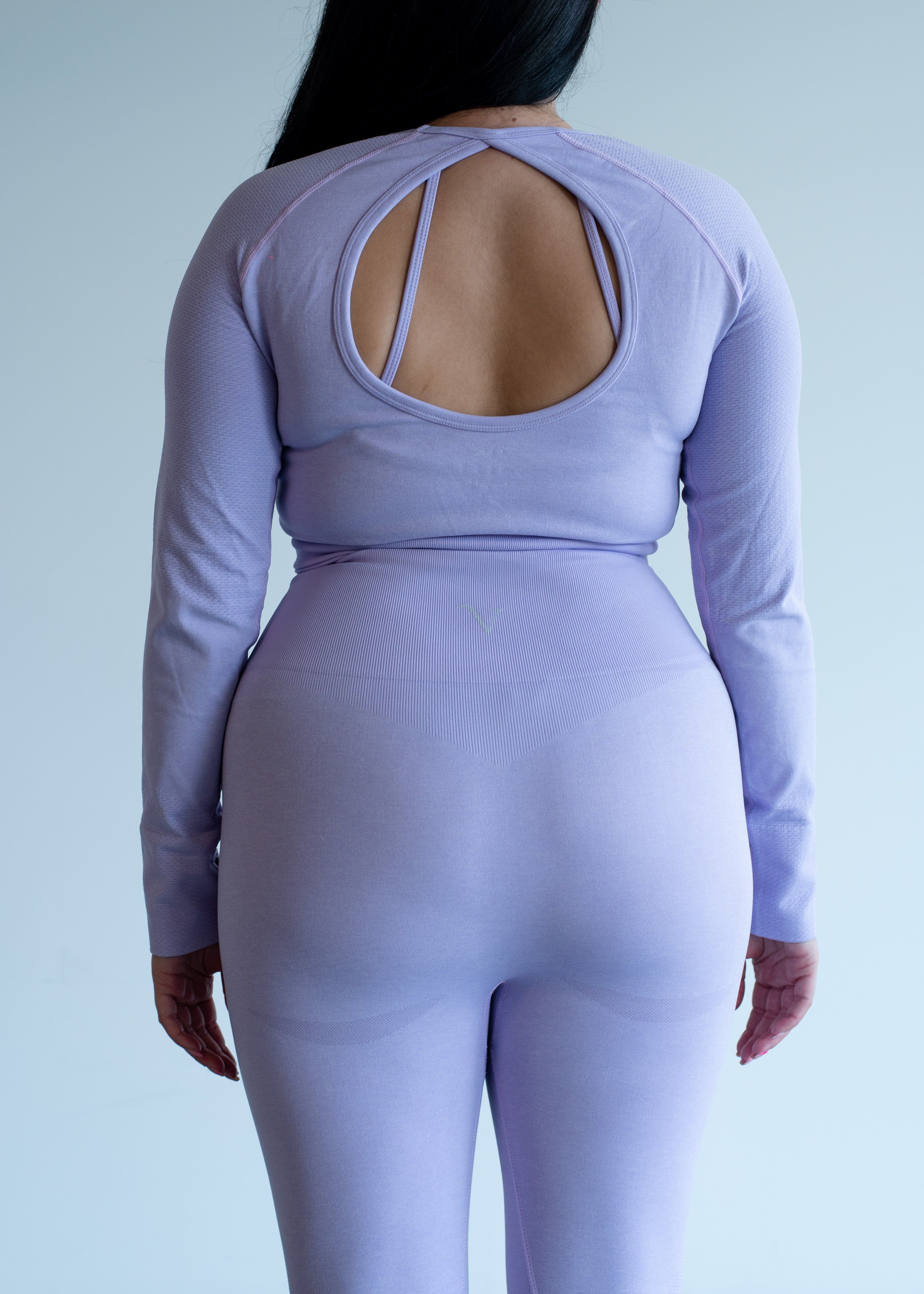 Elevate Long Sleeve Crop Top Acai Purple sold by Vitae Apparel product image thumbnail 5
