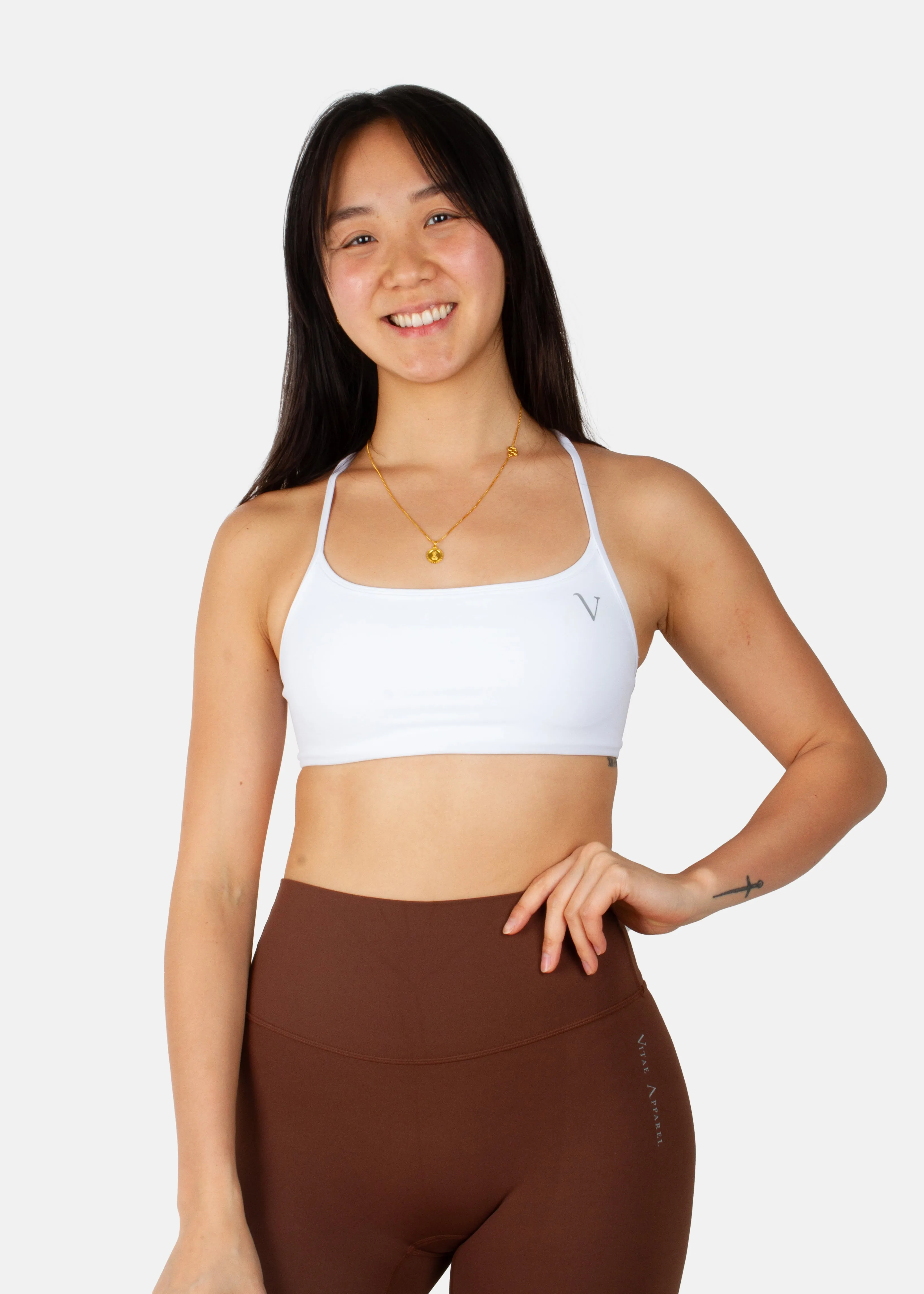 Hyper Pulse Sports Bra White sold by Vitae Apparel