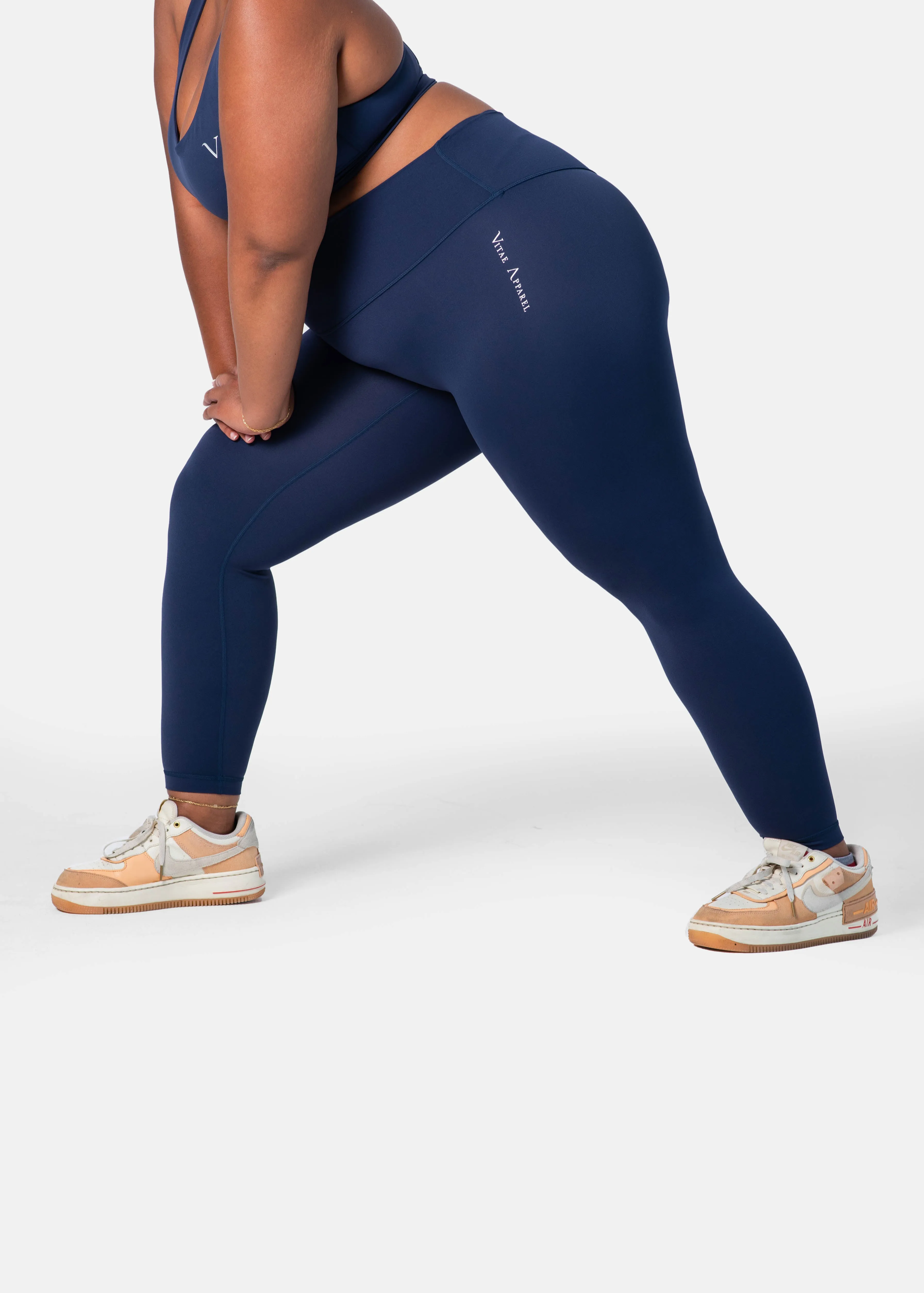 Ultra Flex Seamless Leggings Dark Denim Blue sold by Vitae Apparel product image thumbnail 2