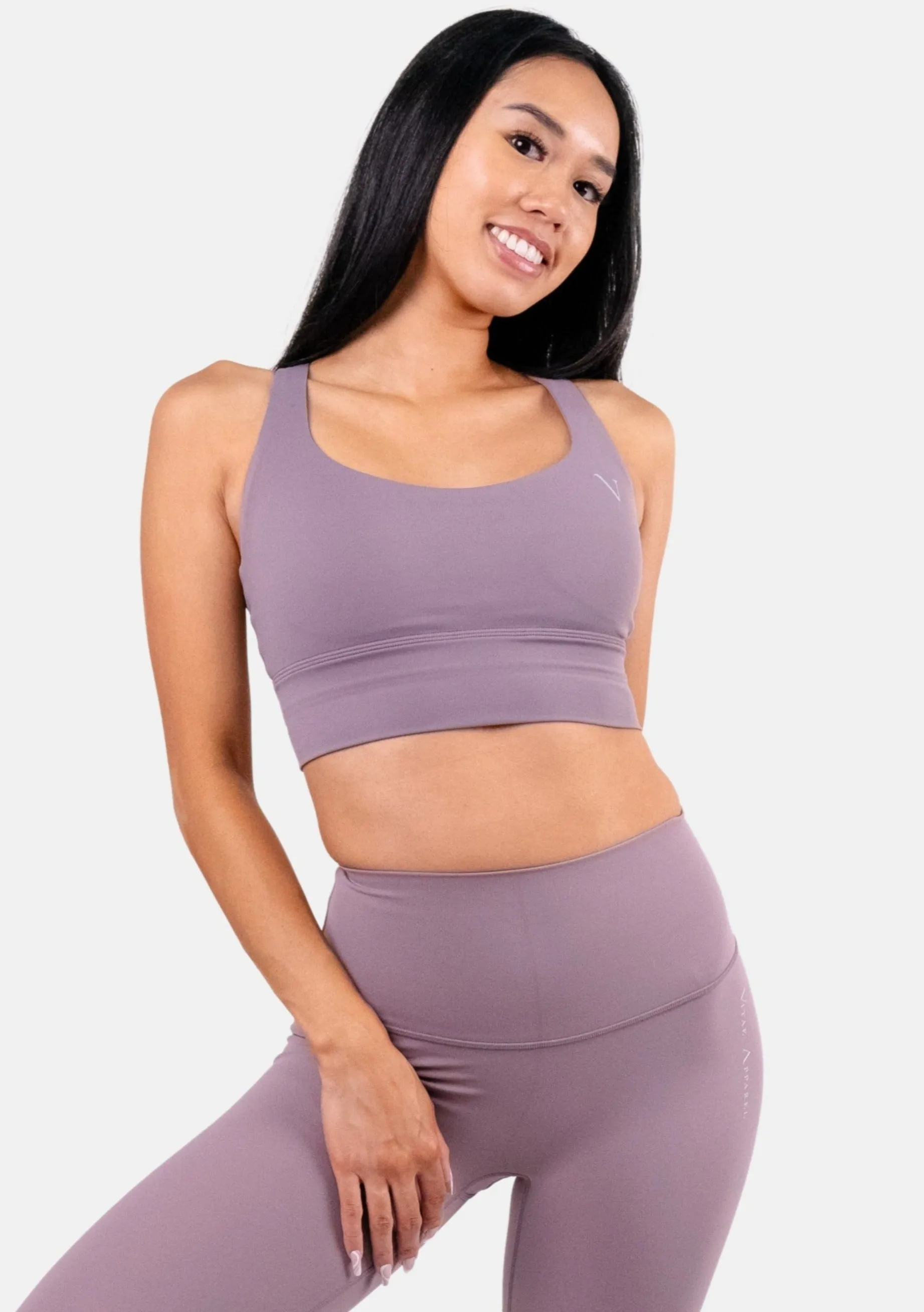 Ultra Flex Sports Bra Light Mauve sold by Vitae Apparel