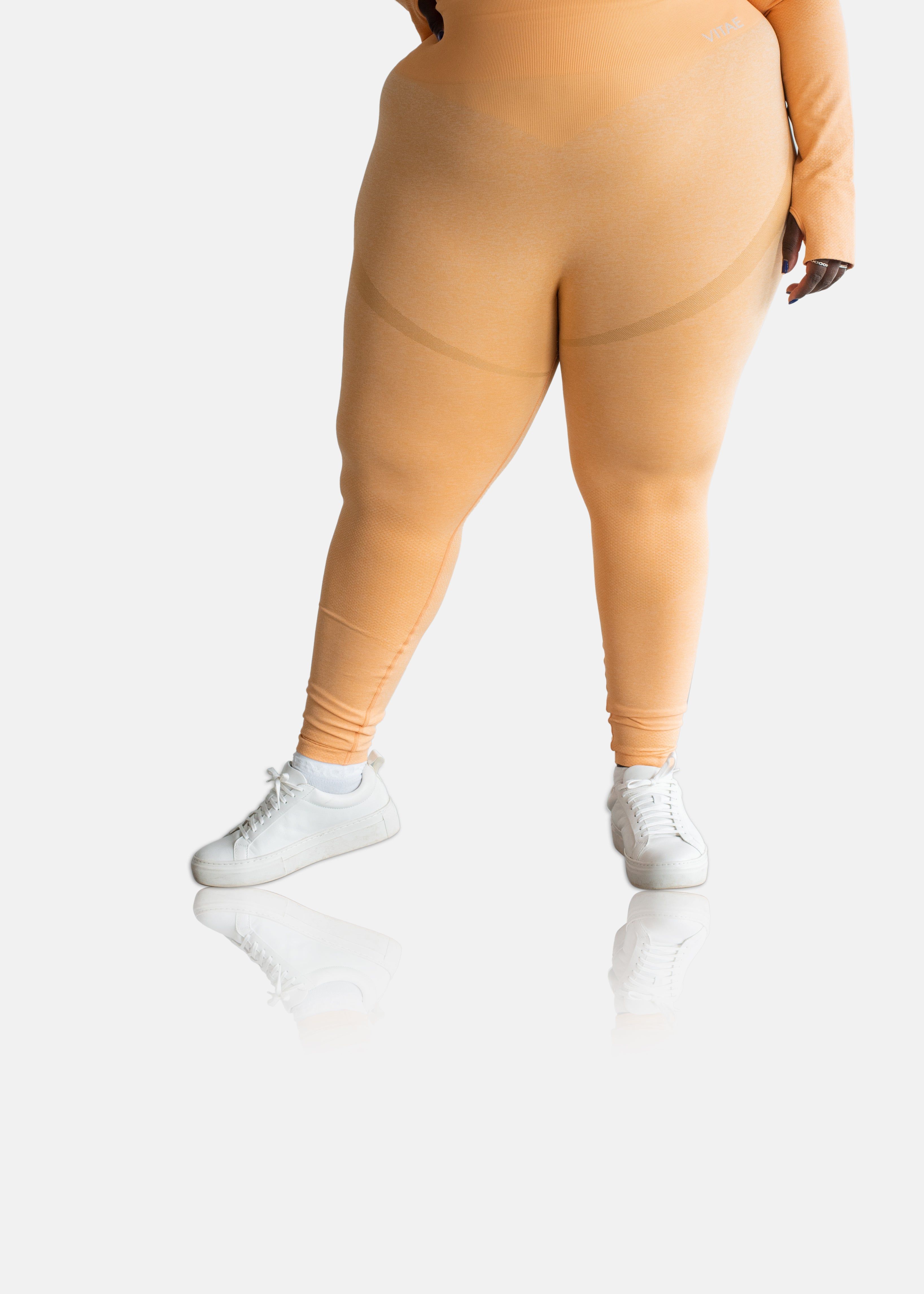 Power Move Seamless Leggings Tangerine Orange sold by Vitae Apparel product image thumbnail 11