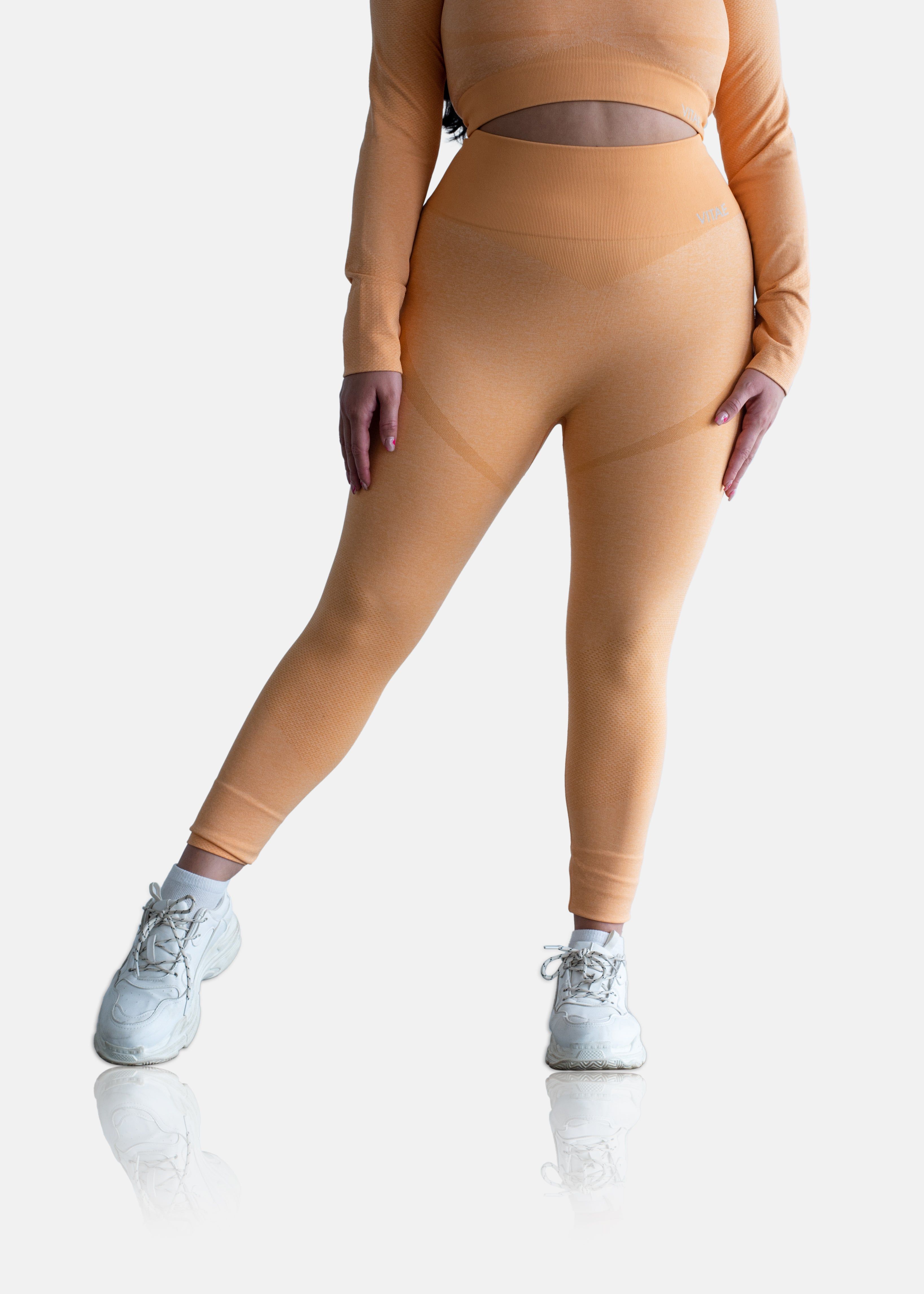 Power Move Seamless Leggings Tangerine Orange sold by Vitae Apparel product image thumbnail 14