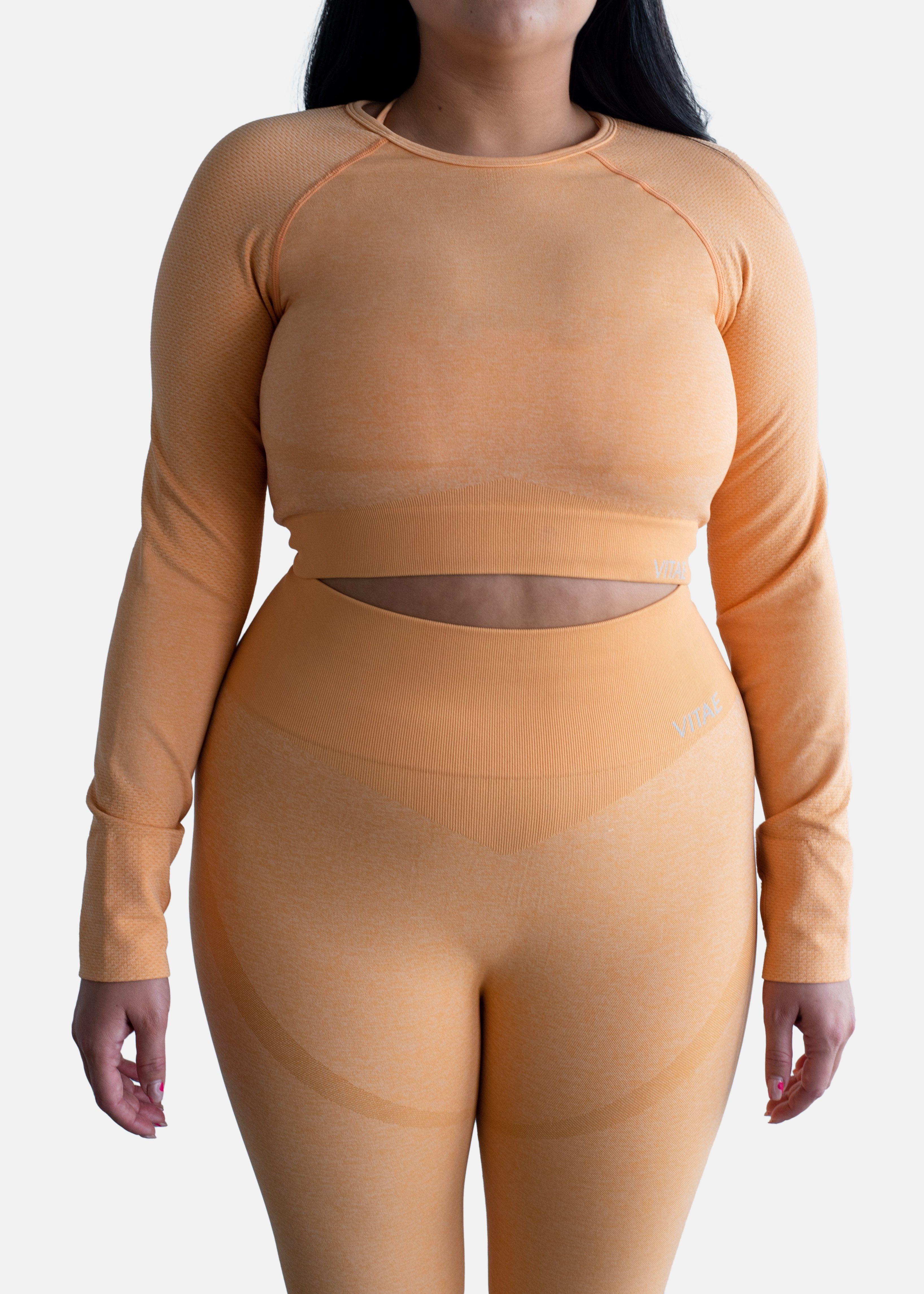 Power Move Seamless Leggings Tangerine Orange sold by Vitae Apparel product image thumbnail 9