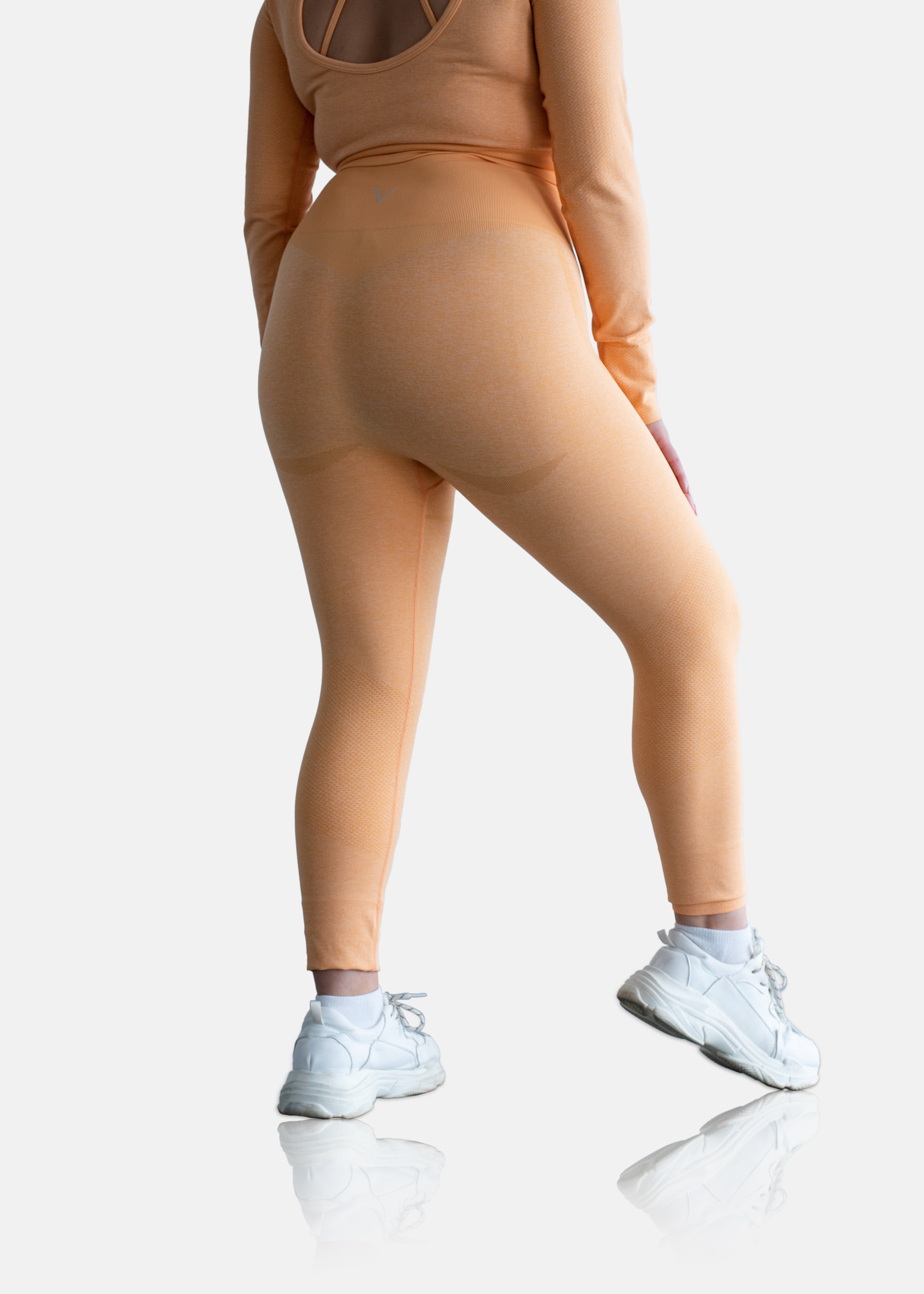 Power Move Seamless Leggings Tangerine Orange sold by Vitae Apparel product image thumbnail 18