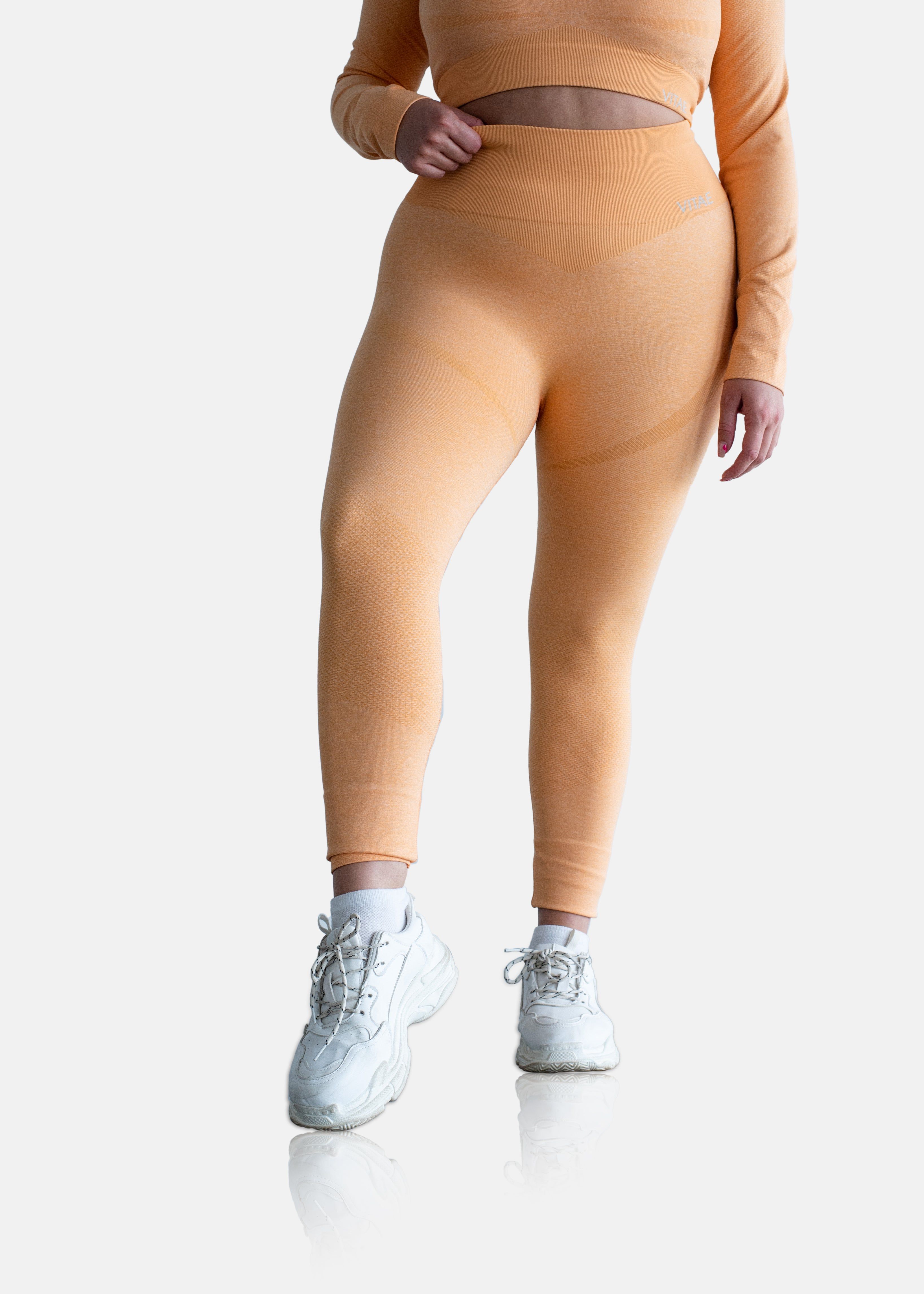 Power Move Seamless Leggings Tangerine Orange sold by Vitae Apparel product image thumbnail 13
