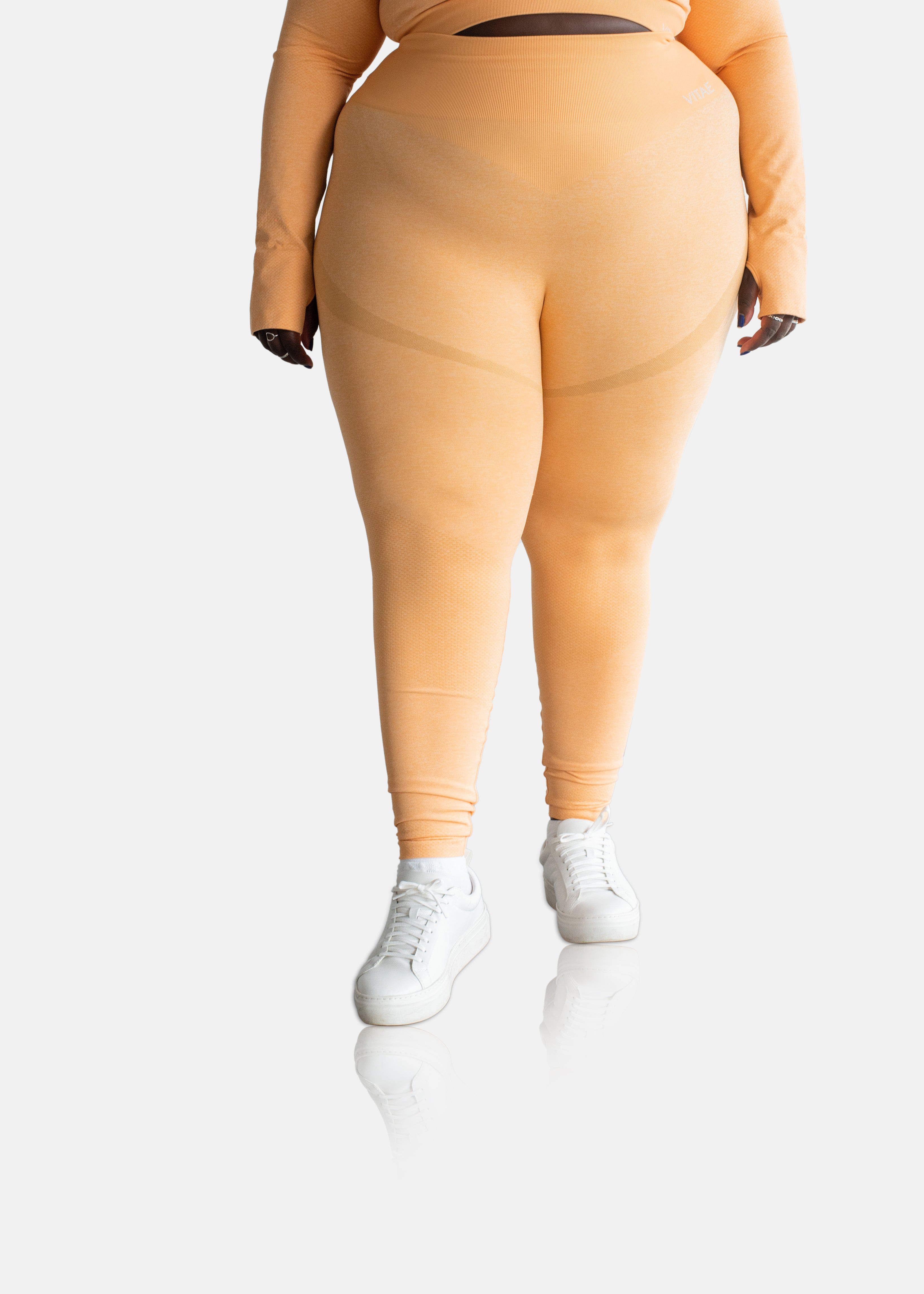Power Move Seamless Leggings Tangerine Orange sold by Vitae Apparel product image thumbnail 10