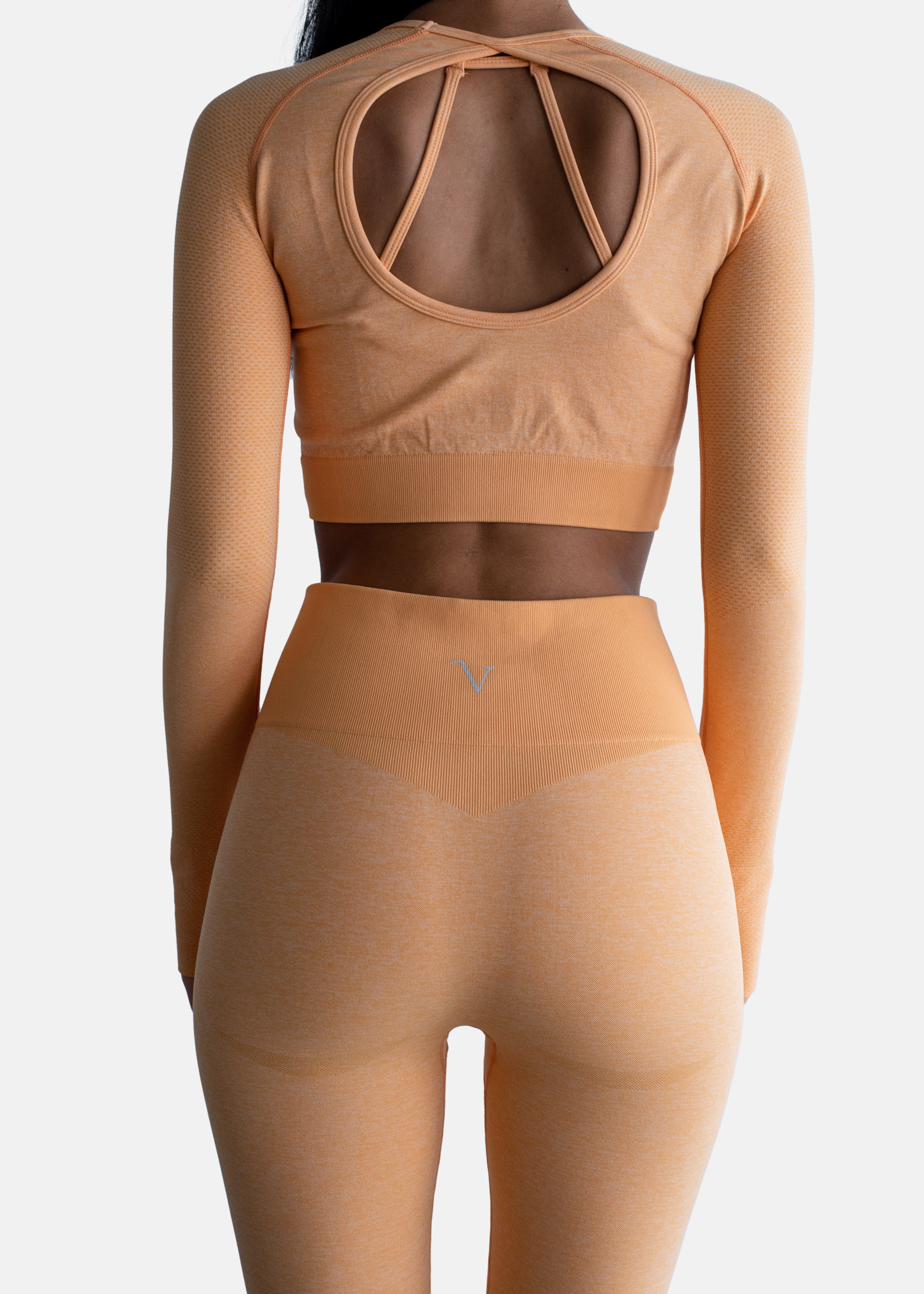 Power Move Seamless Leggings Tangerine Orange sold by Vitae Apparel product image thumbnail 8