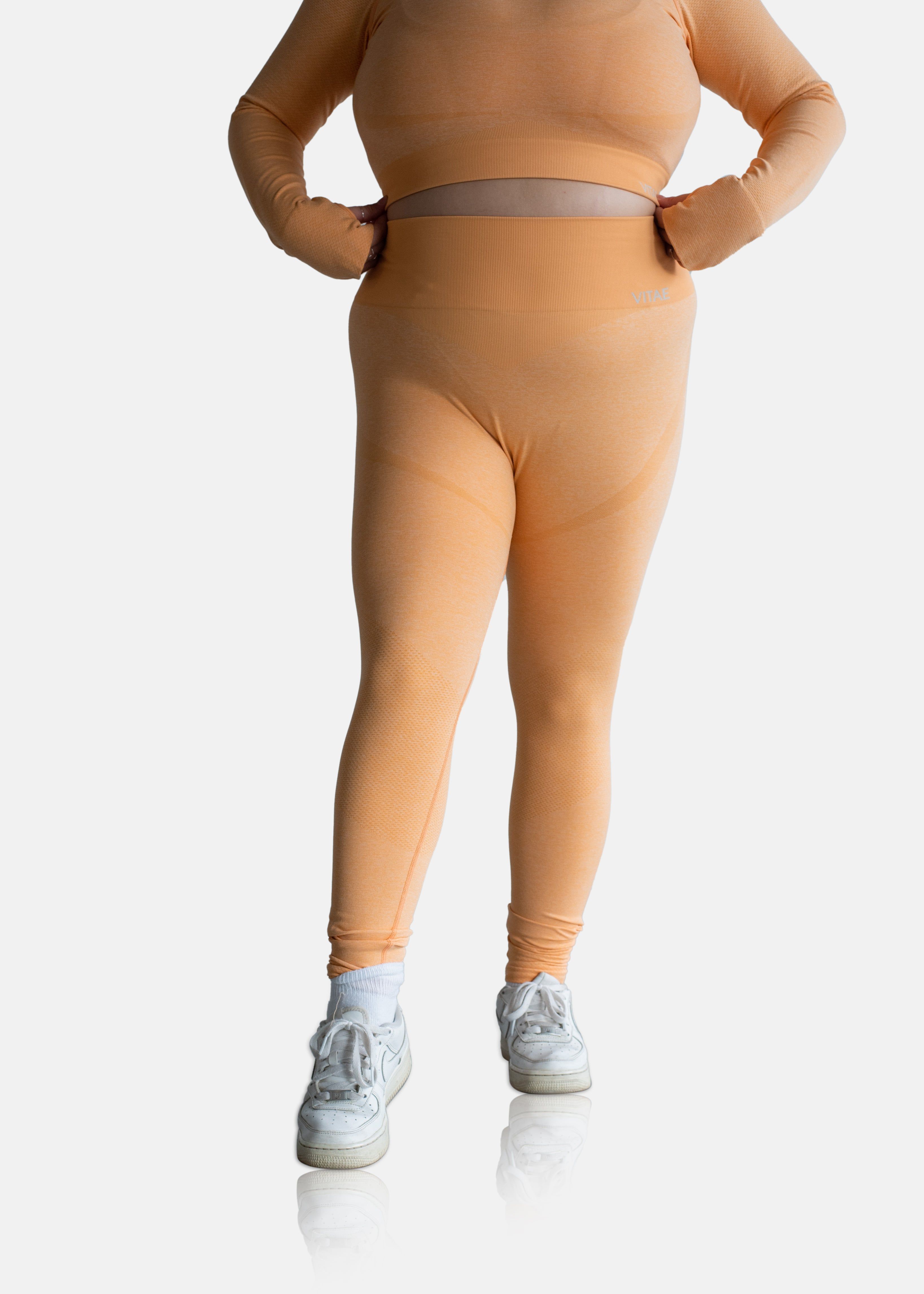 Power Move Seamless Leggings Tangerine Orange sold by Vitae Apparel product image thumbnail 21