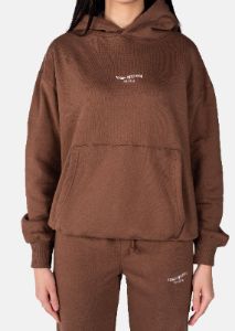 Inhale, Exhale Oversized Hoodie Cocoa Brown sold by Vitae Apparel