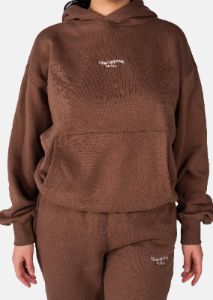Inhale, Exhale Oversized Hoodie Cocoa Brown sold by Vitae Apparel