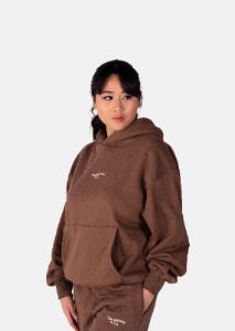 Inhale, Exhale Oversized Hoodie Cocoa Brown sold by Vitae Apparel