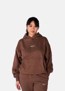 Inhale, Exhale Oversized Hoodie Cocoa Brown sold by Vitae Apparel