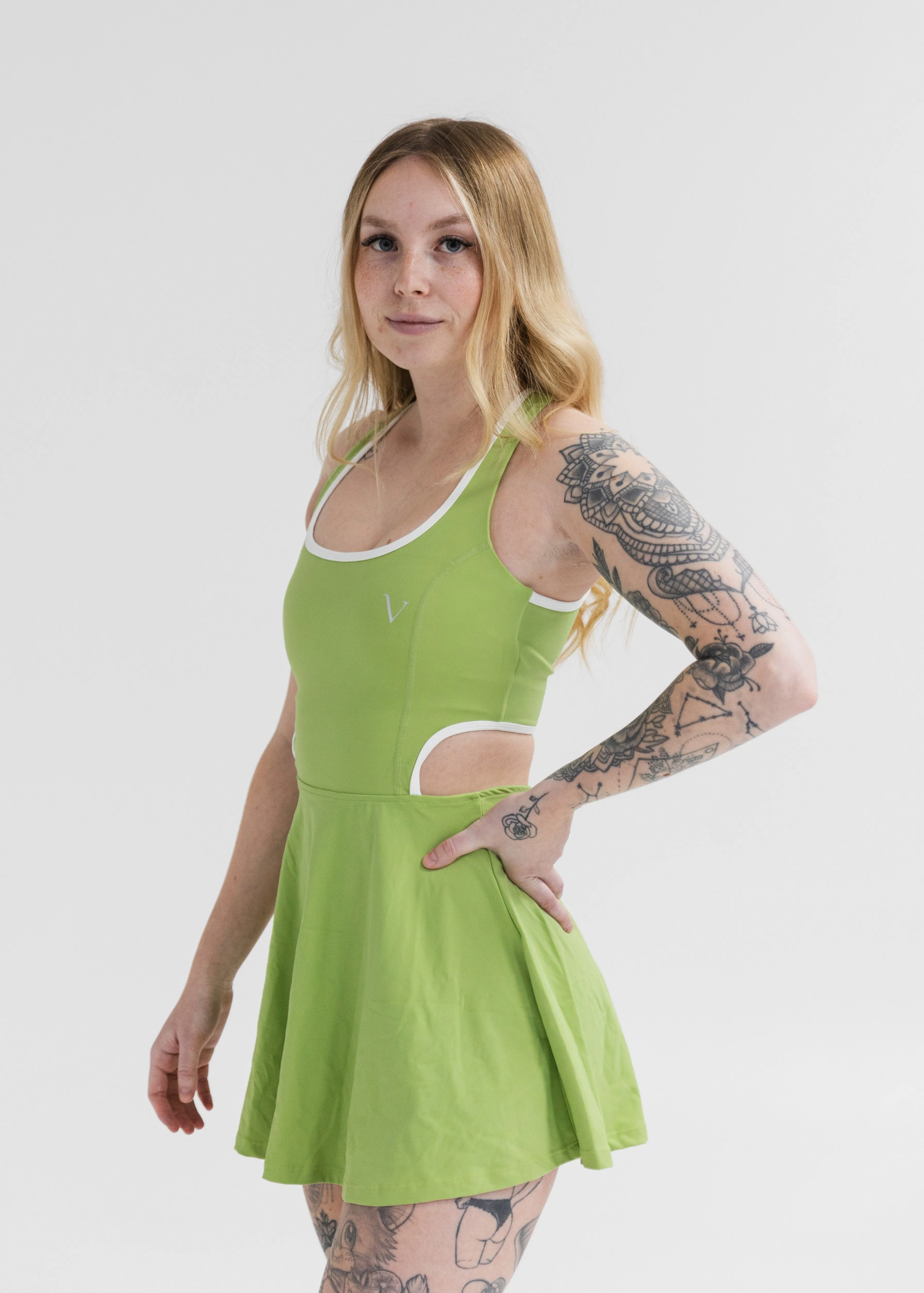 Ultra Work Hard Play Hard Tennis Dress Avocado Green sold by Vitae Apparel product image thumbnail 5